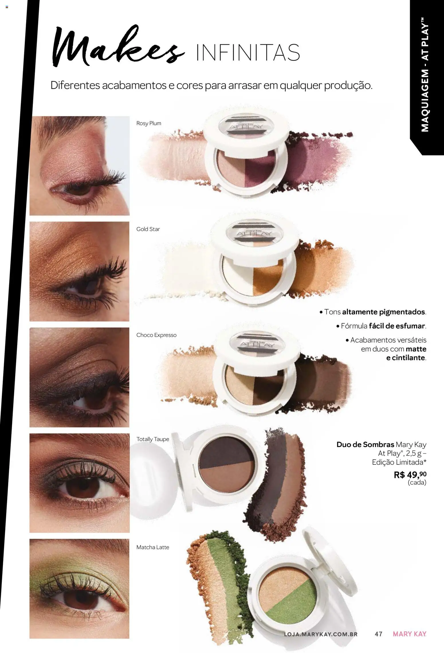Mary Kay Folheto - válido de 01/03/2026 | Página: 47 | Produtos: Matchá, Maquiagem