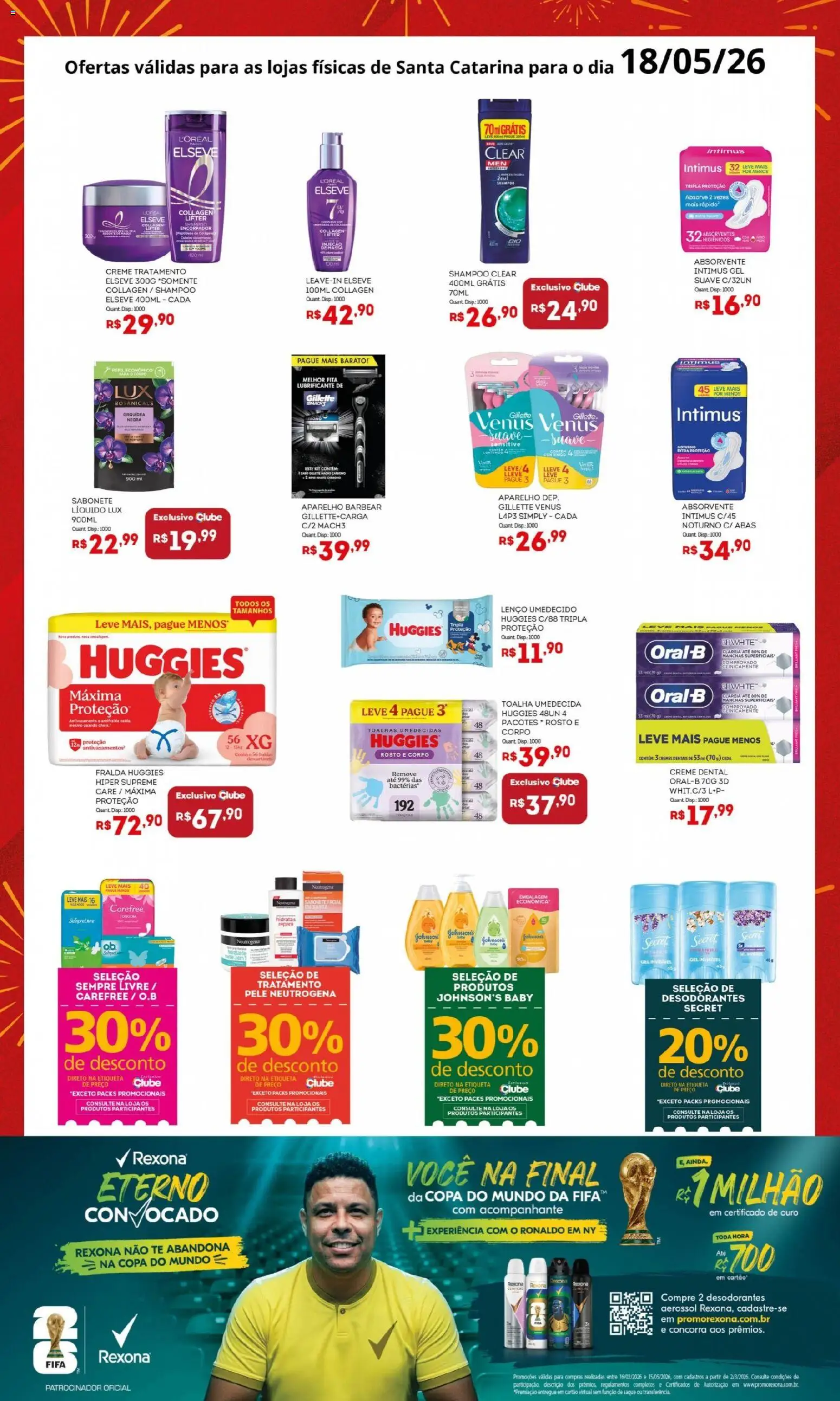 Bistek Supermercados Folheto - válido de 18.05.2026 | Página: 3 | Produtos: Shampoo, Creme, Sabonete, Creme dental