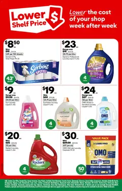 Preview of Woolworths catalogue - valid from 08/07/2026 | Page: 4 | Products: Shelf, Plant, Toilet paper, Laundry