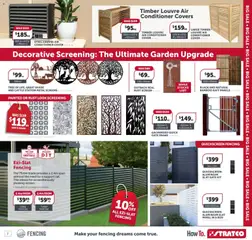 Preview of Stratco catalogue - valid from 25/09/2026 | Page: 7 | Products: Box, Gate, Conditioner, Screen