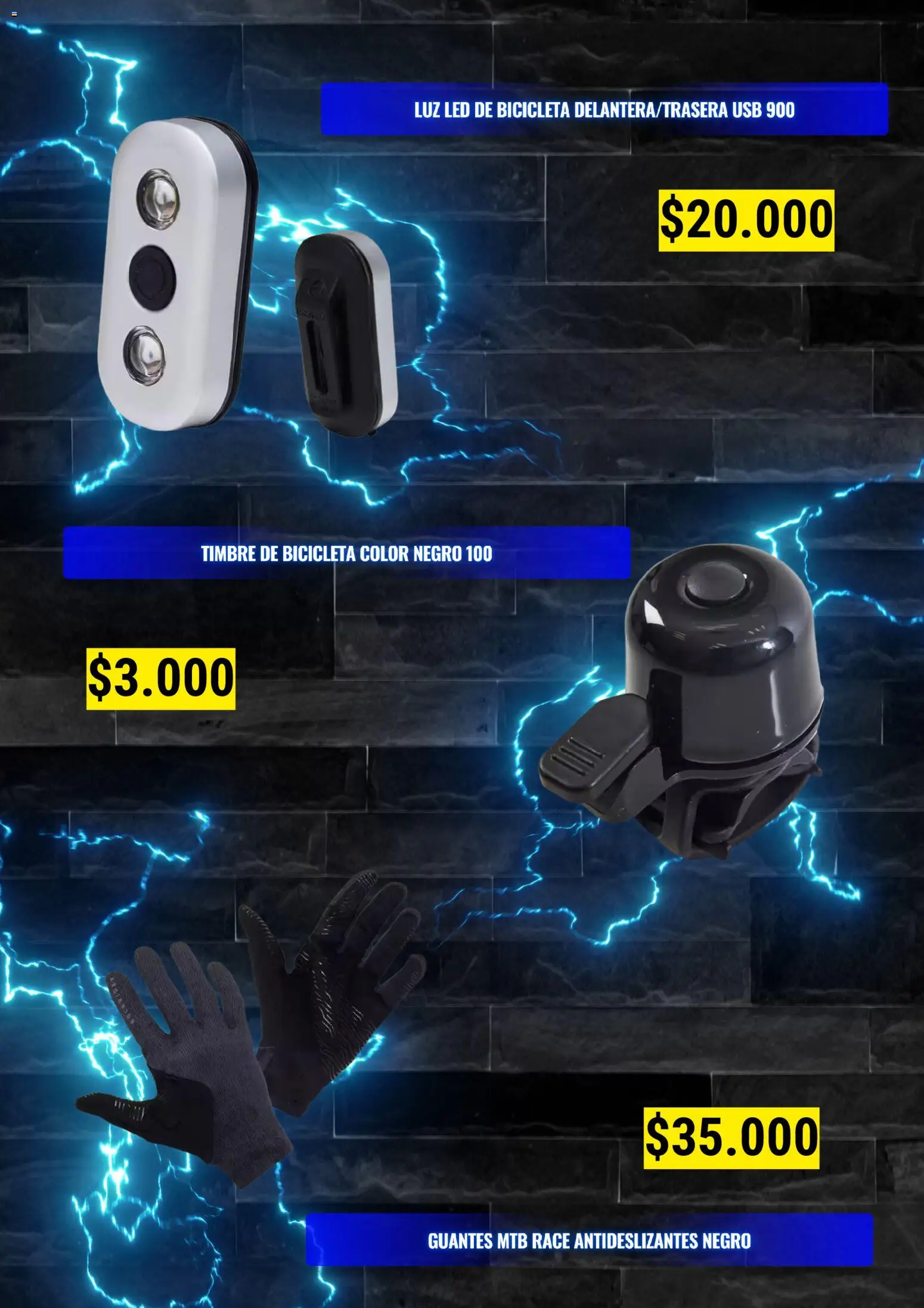 Ofertas Decathlon │ válido desde el 01.03.2026 | Página: 3 | Productos: Timbre, Luz LED, Usb, Guantes