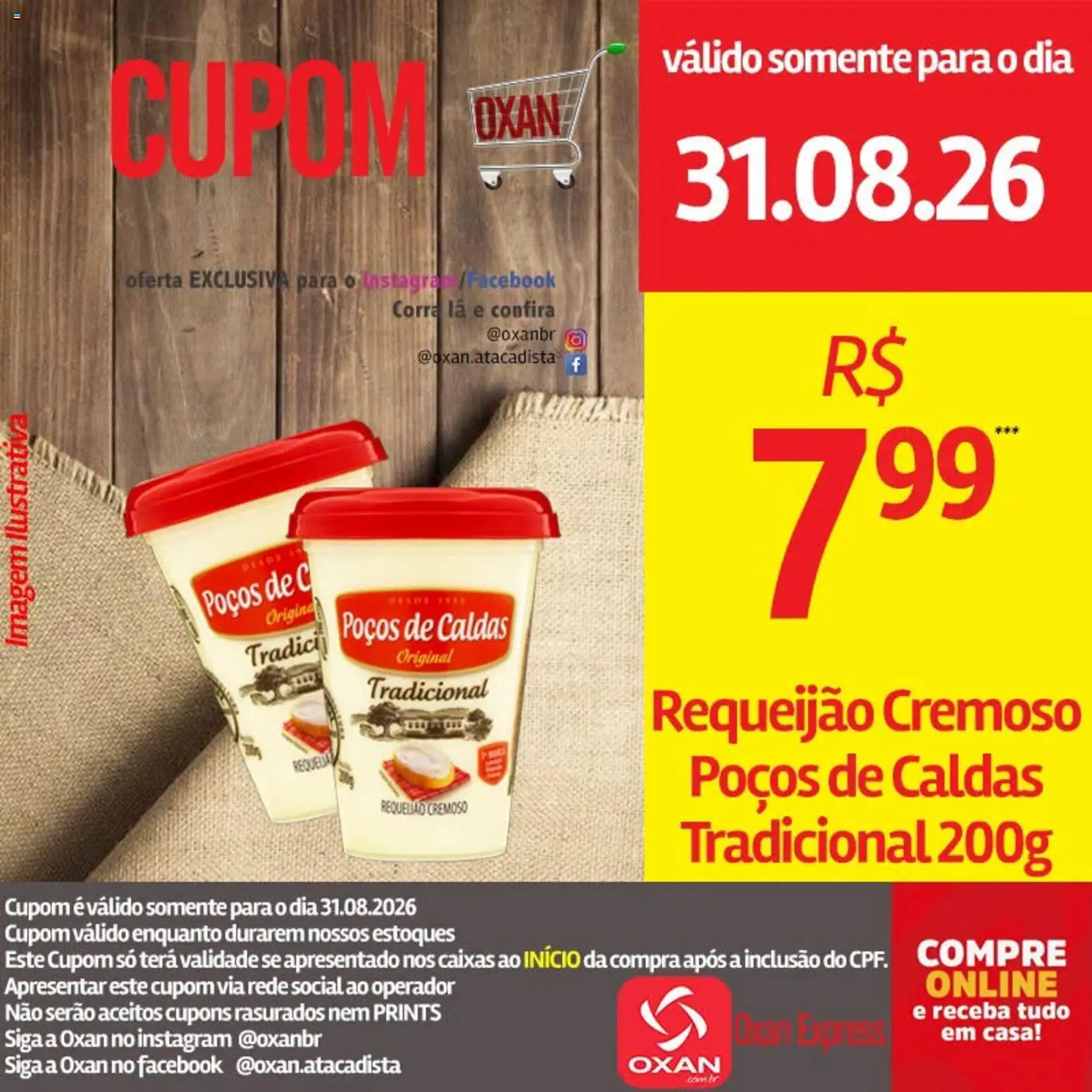 Oxan Atacadista Folheto - válido de 31/08/2026 | Página: 11 | Produtos: Requeijão