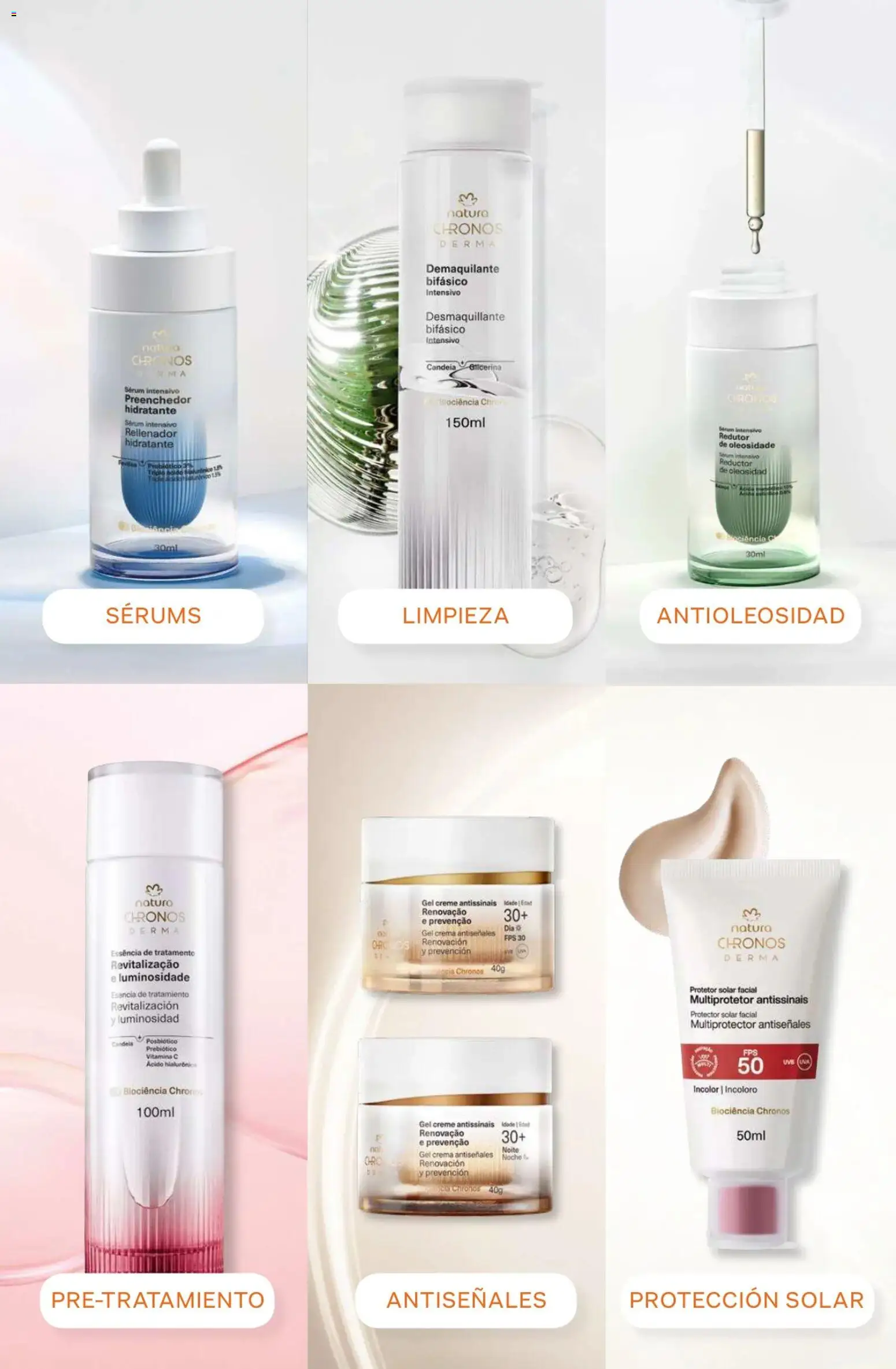 Catálogo Natura Ciclo 10 │ válido desde el 30/06/2026 | Página: 162 | Productos: Serum, Desmaquillante, Protector solar, Crema