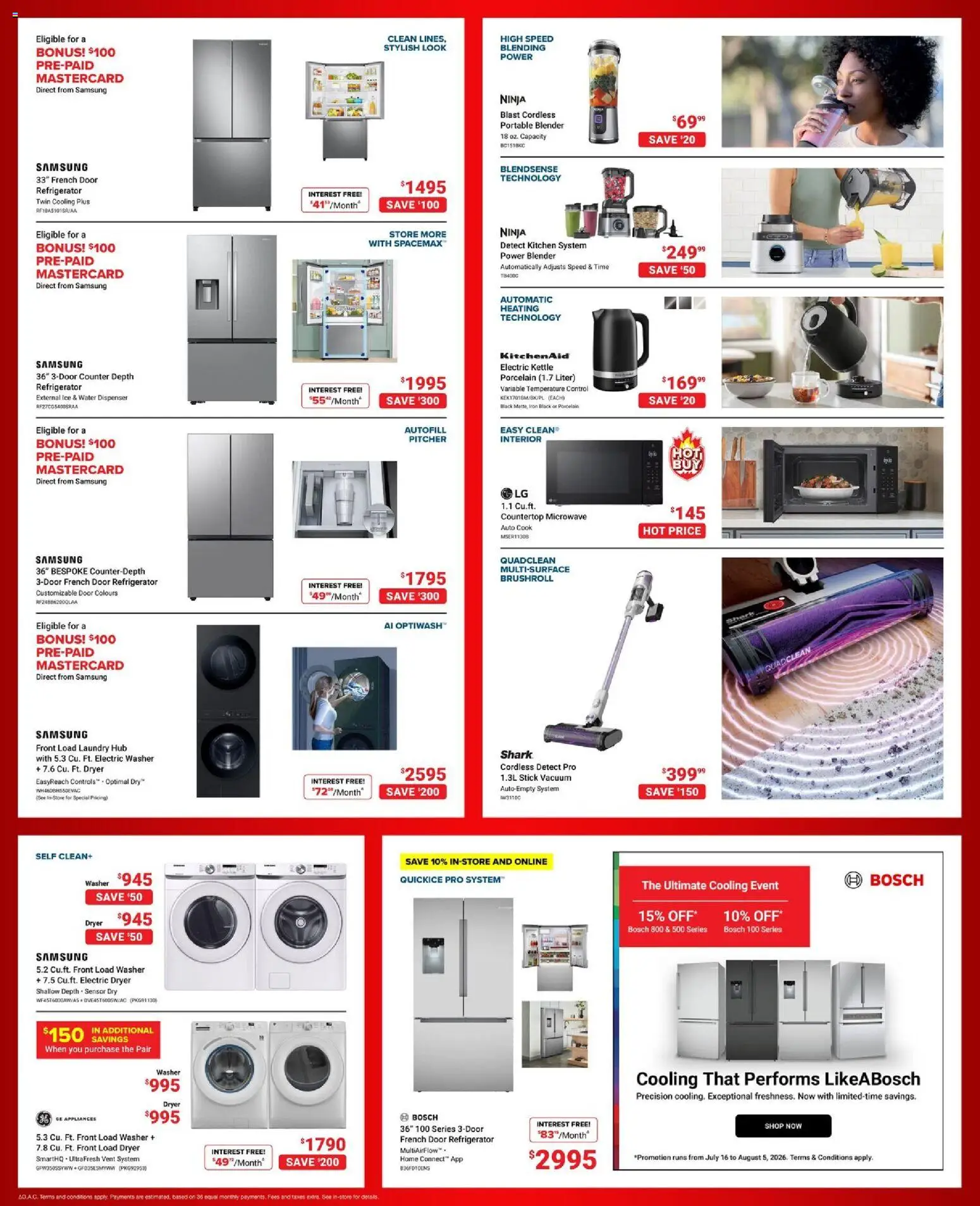 Visions flyer valid from Jul 24, 2026 | Page: 4 | Products: Refrigerator, Dryer, Kettle, Iron