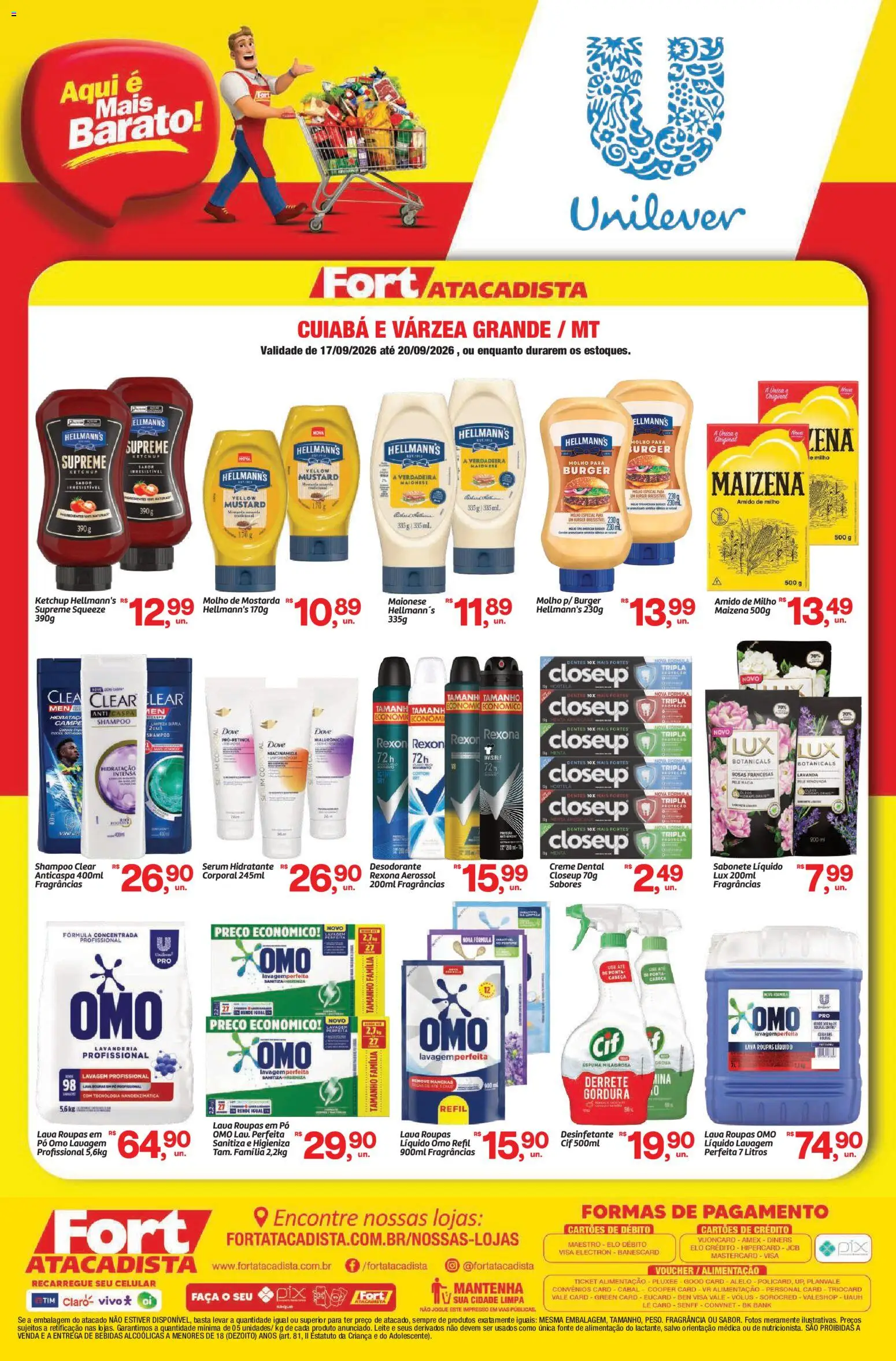 Fort Atacadista Folheto - válido de 17/09/2026 | Página: 1 | Produtos: Fragrância, Dove, Desinfetante, Sabonete líquido