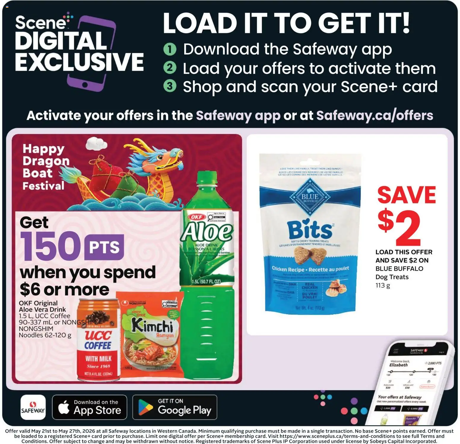 Safeway flyer valid from 21.05.2026 | Page: 13 | Products: Noodles, Milk, Coffee, Chicken