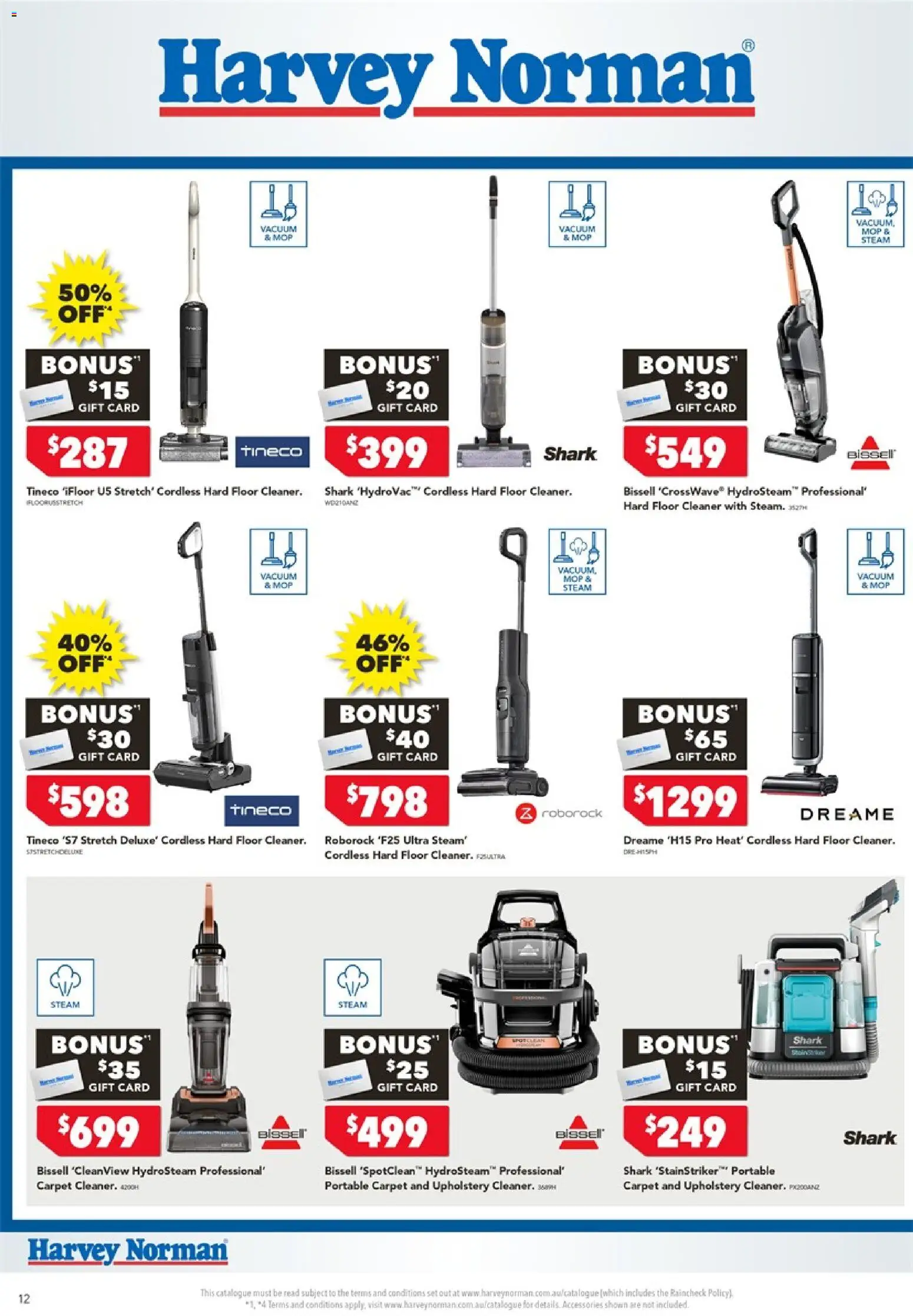 Harvey Norman catalogue - valid from 18.05.2026 | Page: 12 | Products: Carpet, Mop, Cleaner, Accessories
