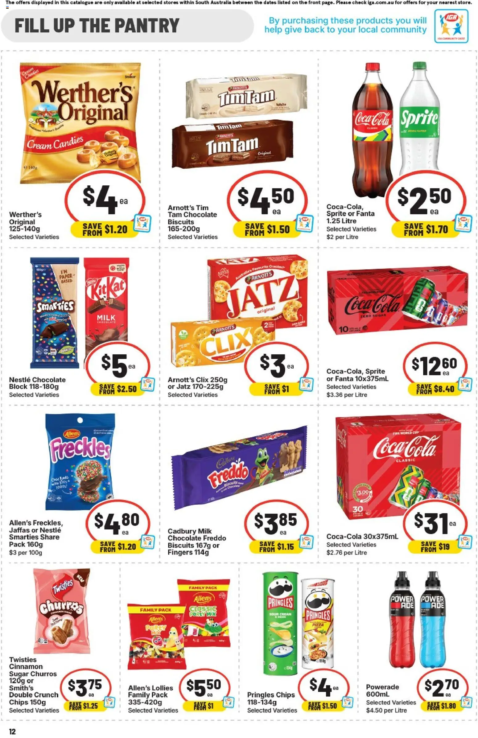 IGA catalogue - valid from 17.06.2026 | Page: 8 | Products: Milk, Pizza, Sour cream, Cream