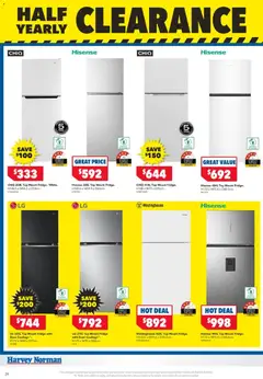 Preview of Harvey Norman Electrical Clearance - valid from 18/06/2026 | Page: 23 | Products: Door, Accessories, Fridge
