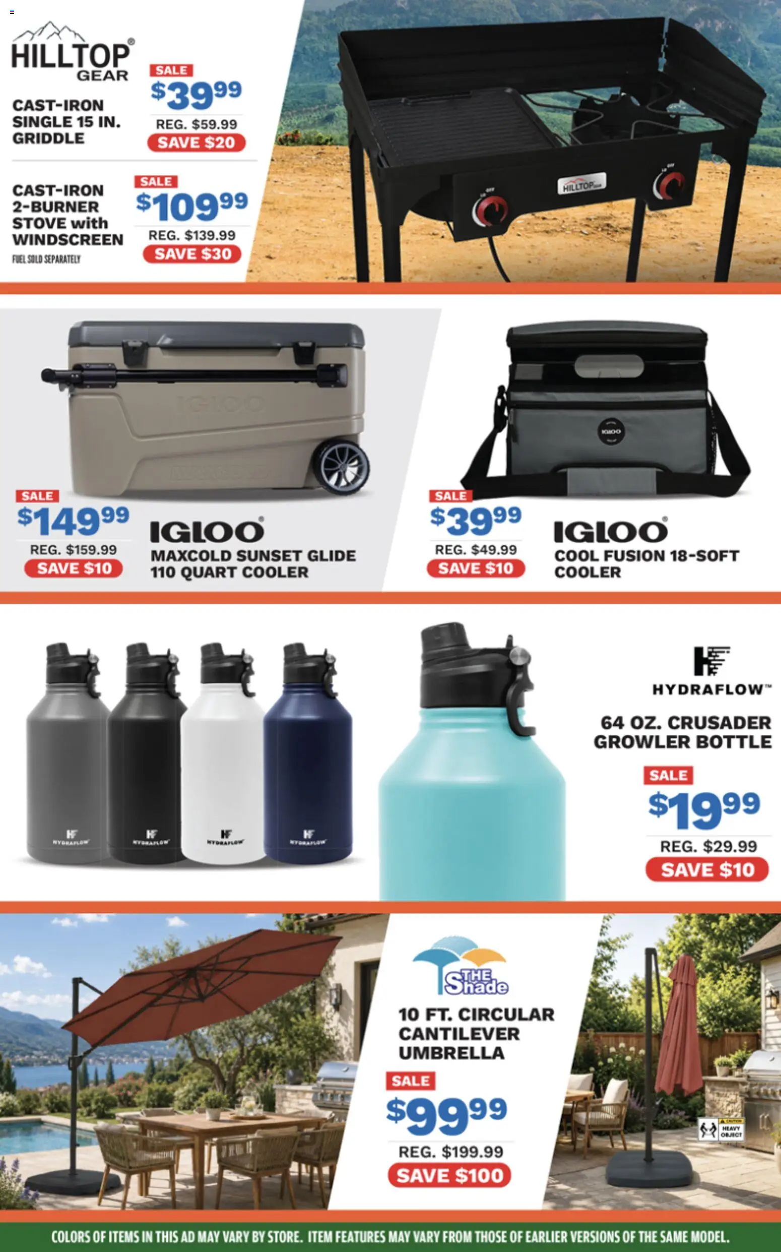 Big 5 Sporting Goods Weekly Ad - valid from 06/29/2026 | Page: 7 | Products: Fusion, Griddle, Umbrella, Stove