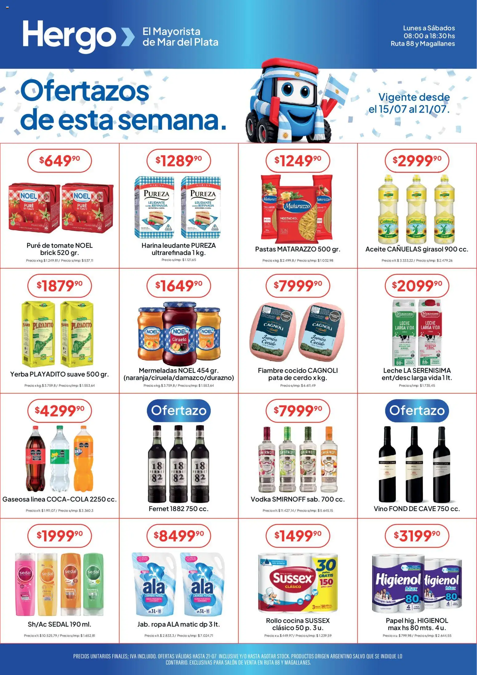 Hergo catálogo │ válido desde el 15/07/2026 | Página: 1 | Productos: Yerba, Fernet, Gaseosa, Vino