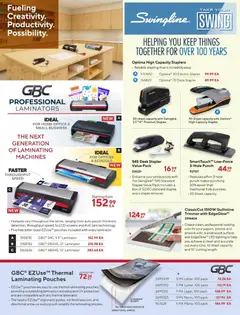 Preview of Staples - Business Flyer from shop Staples valid from 12.05.2026 | Page: 2 | Products: Laminator, Box