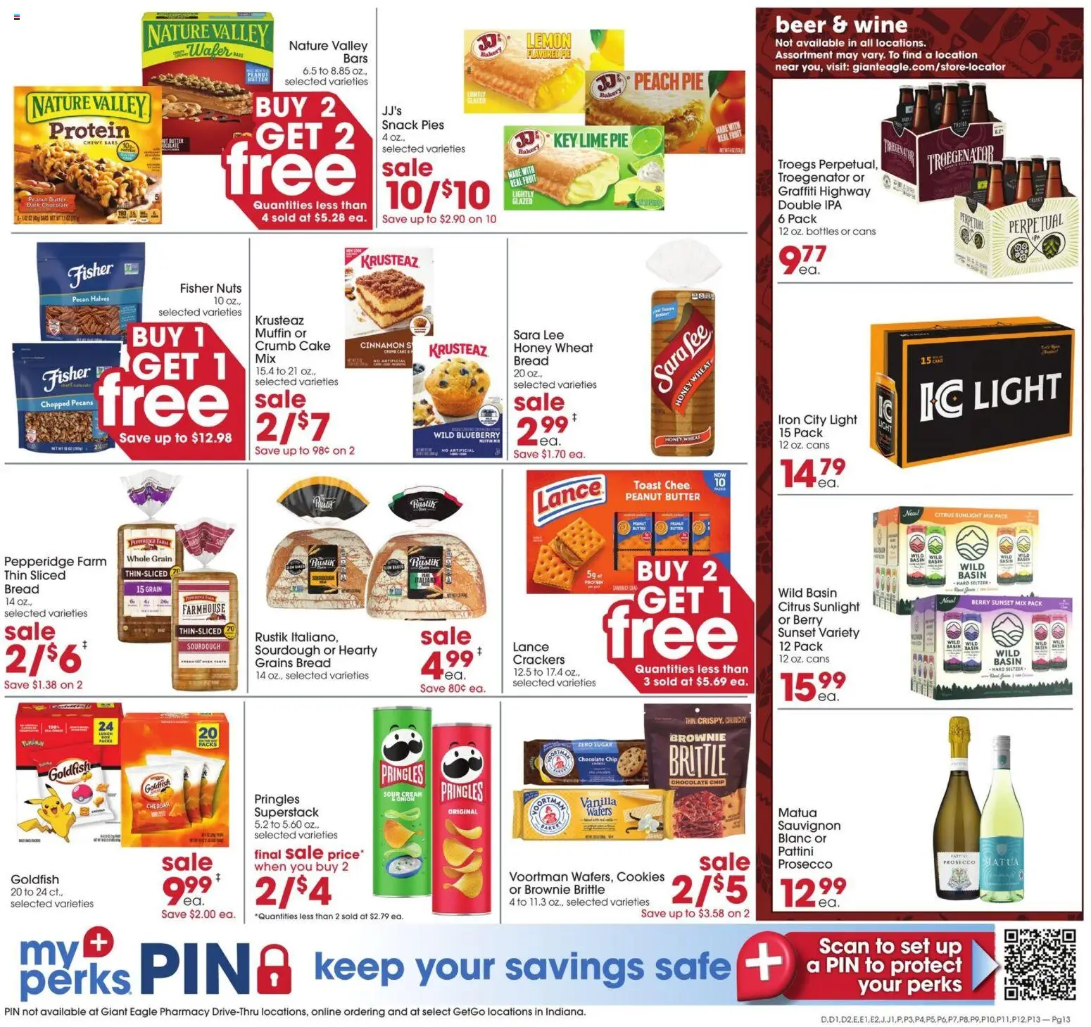 Giant Eagle Weekly Ad - valid from 08/13/2026 | Page: 11 | Products: Honey, Chocolate, Peanut butter, Peach Pie