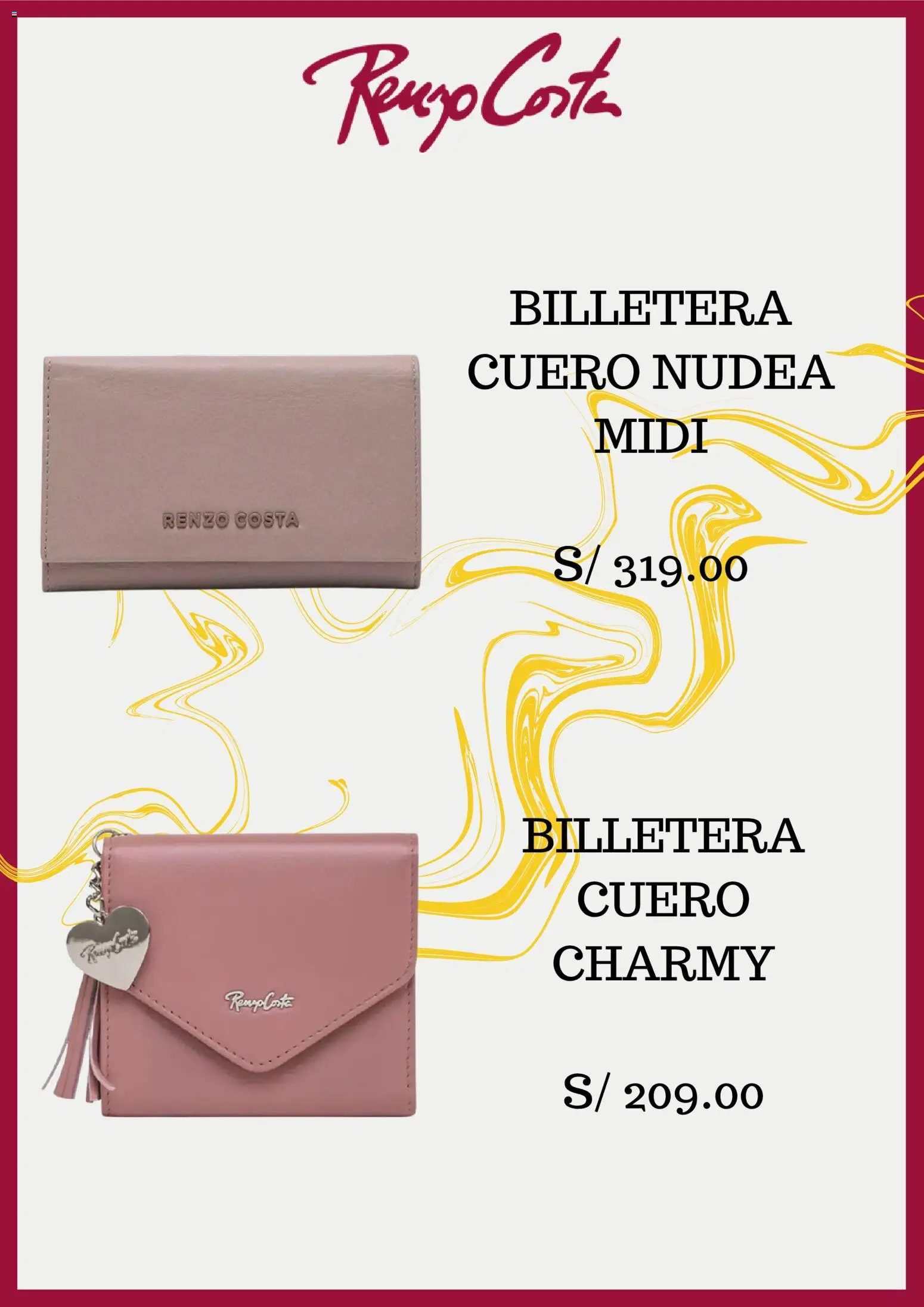 Catálogo Renzo Costa válido desde 21/08/2026 | Página: 3 | Productos: Billetera
