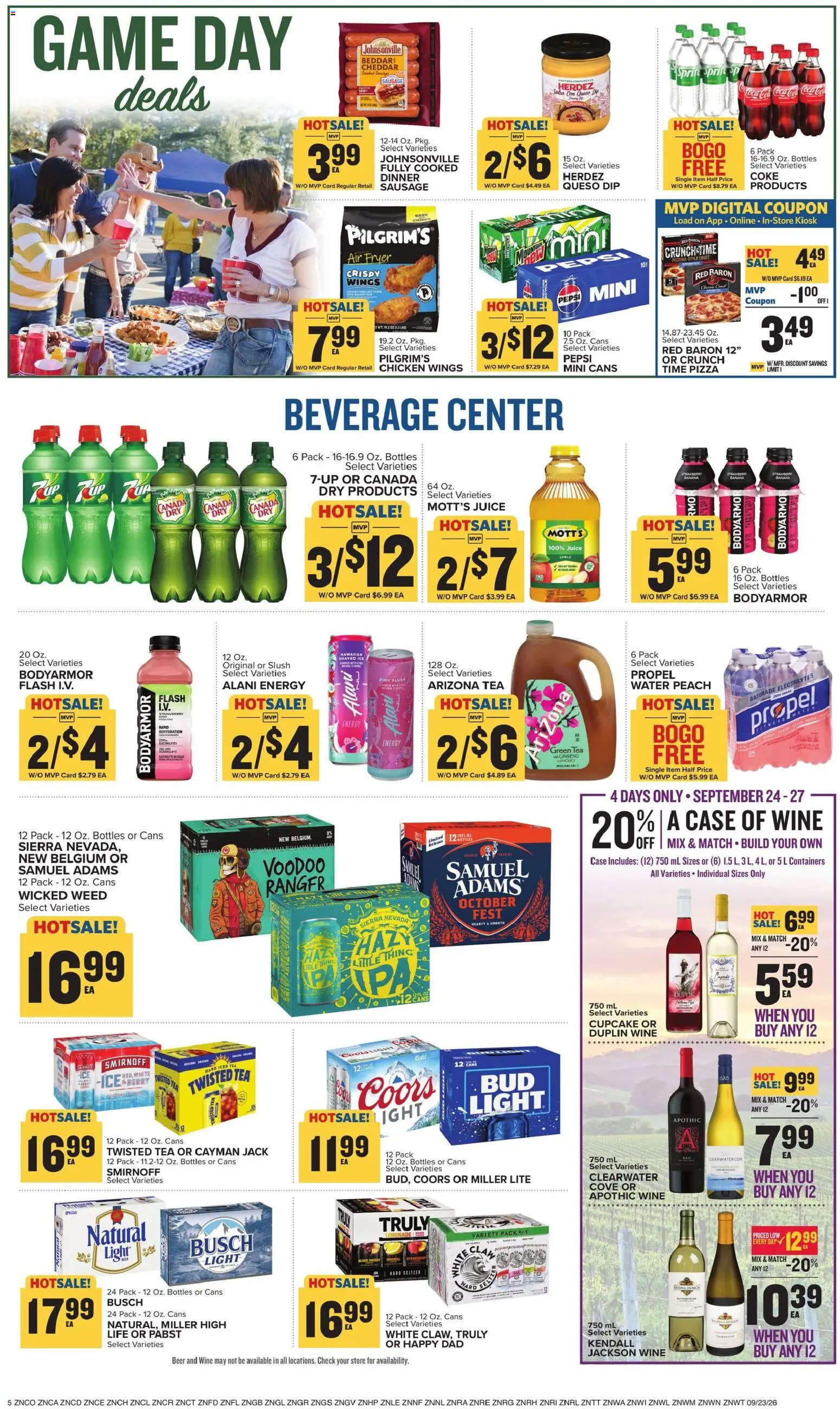 Food Lion Weekly Ad - valid from 09/23/2026 | Page: 10 | Products: Juice, Tea, Ice, Case