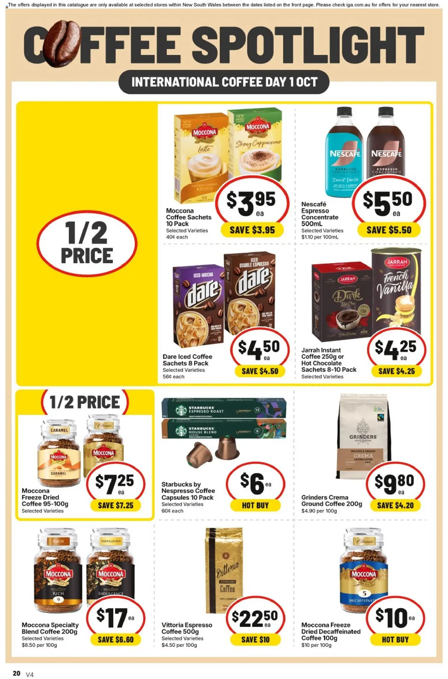 IGA catalogue - valid from 30/09/2026 | Page: 25 | Products: Sachets, Ground coffee, Iced coffee, Roast