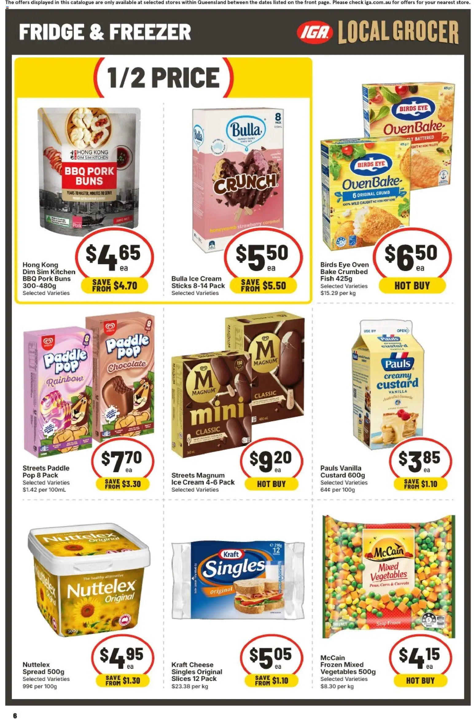 IGA catalogue - valid from 30/09/2026 | Page: 6 | Products: Chocolate, Vegetables, Ice, Freezer