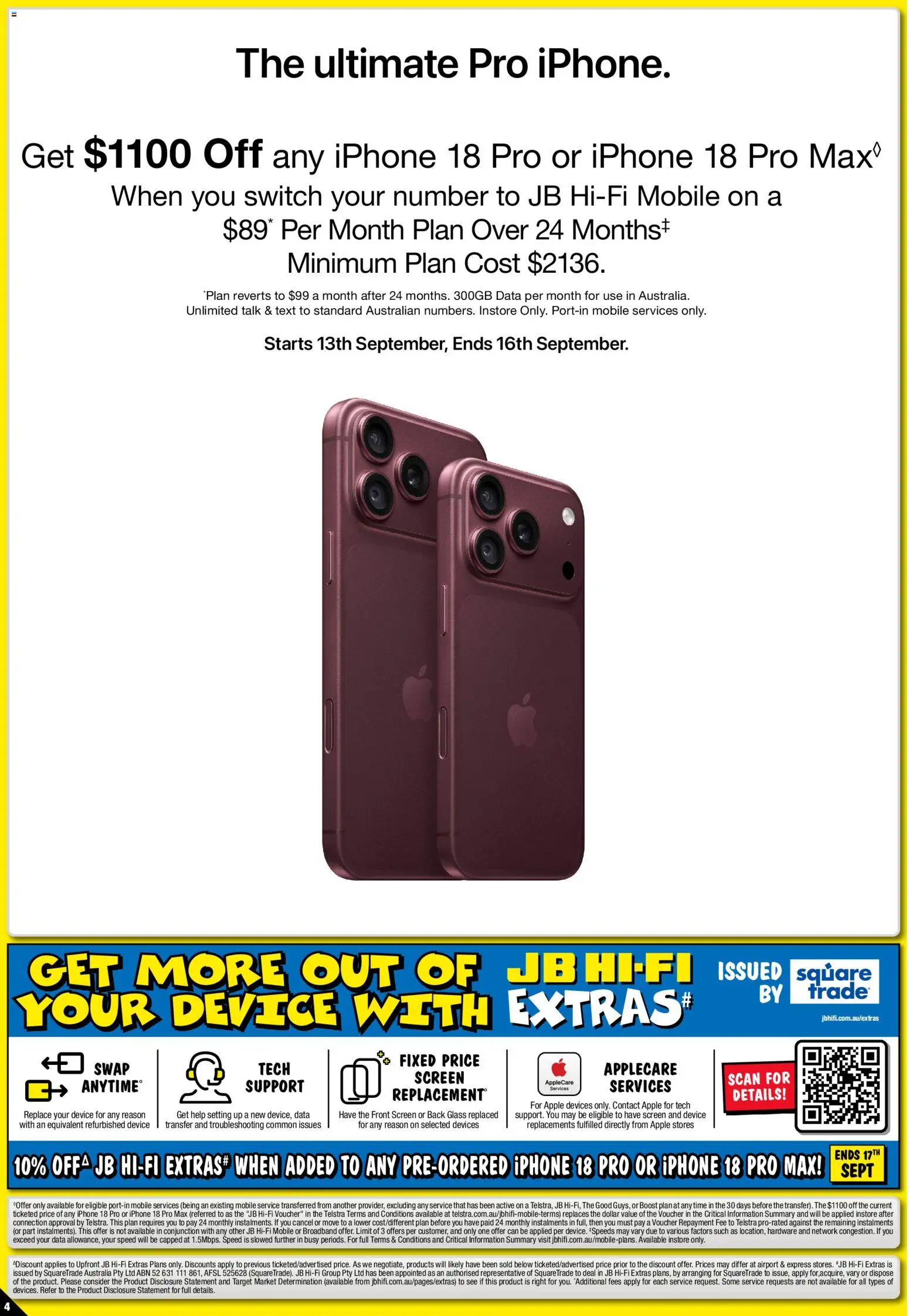 JB Hi-Fi catalogue - valid from 12/09/2026 | Page: 4 | Products: Device, Iphone, Screen, Mobile