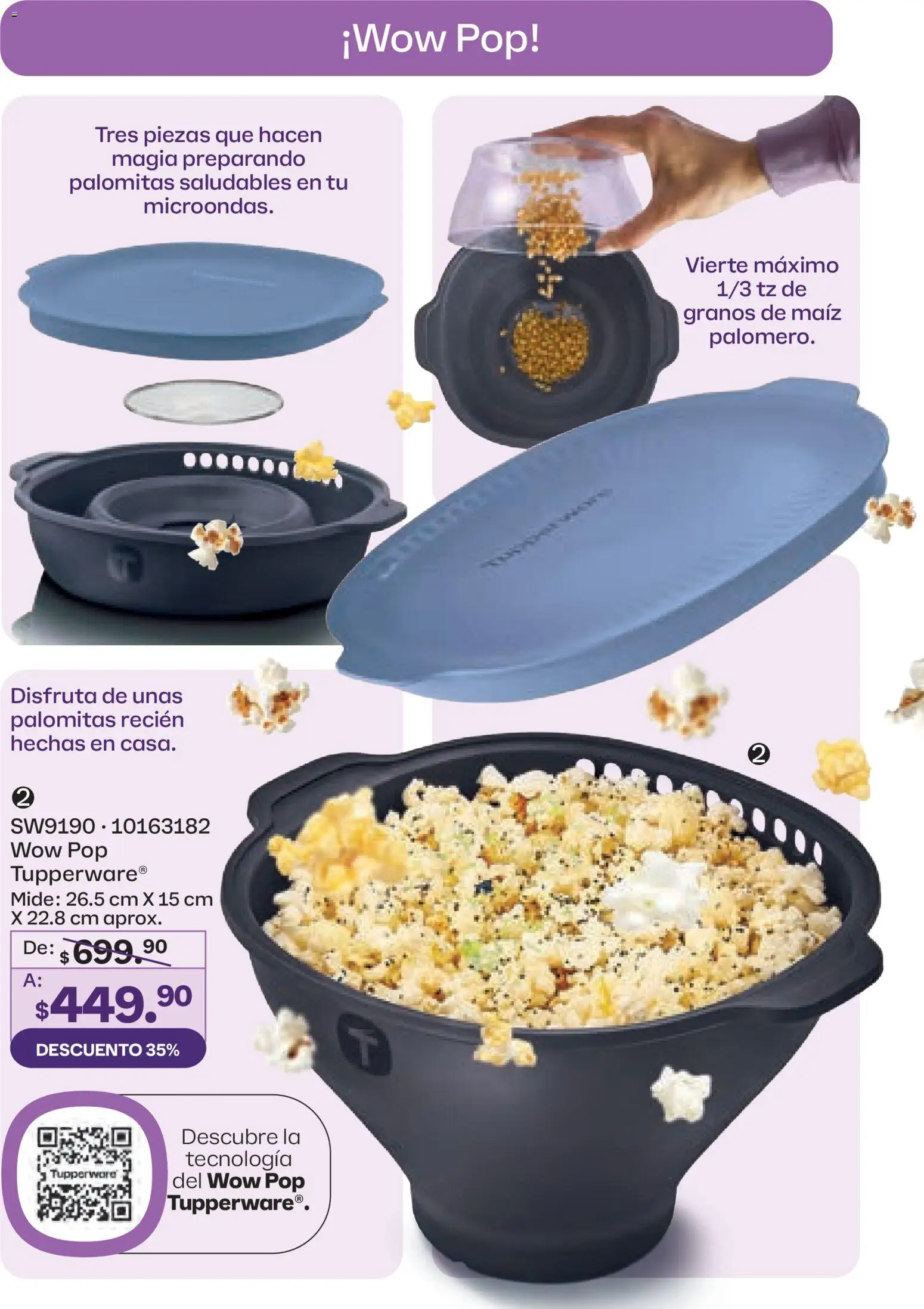 Nuevas ofertas de Tupperware válidas en toda la República Mexicana desde el 23.03.2026. ¡Encuentra las mejores ofertas en Tupperware catálogo! | Página: 113 | Productos: Maíz