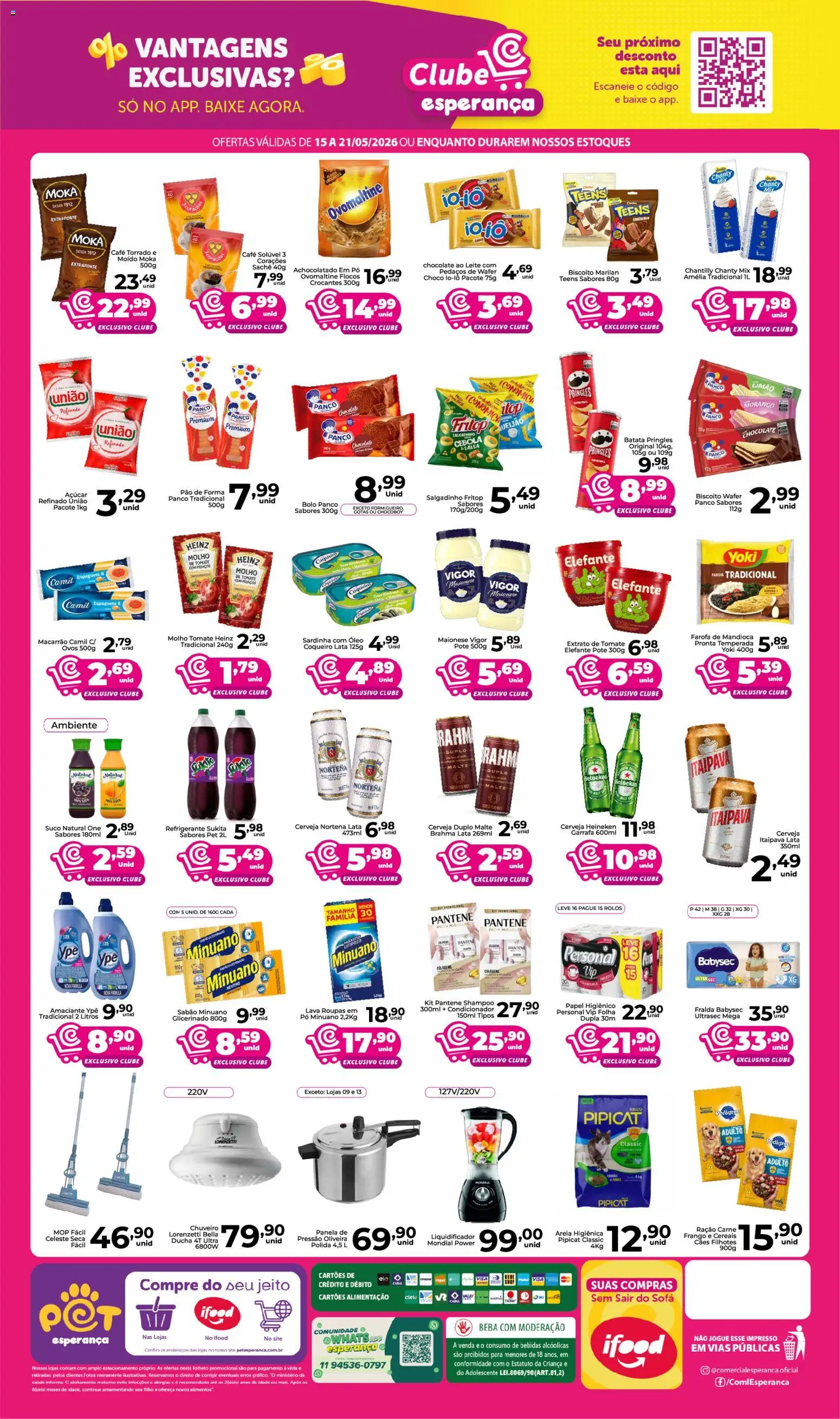 Comercial Esperança Folheto - válido de 15.05.2026 | Página: 2 | Produtos: Shampoo, Panela, Cereais, Farofa