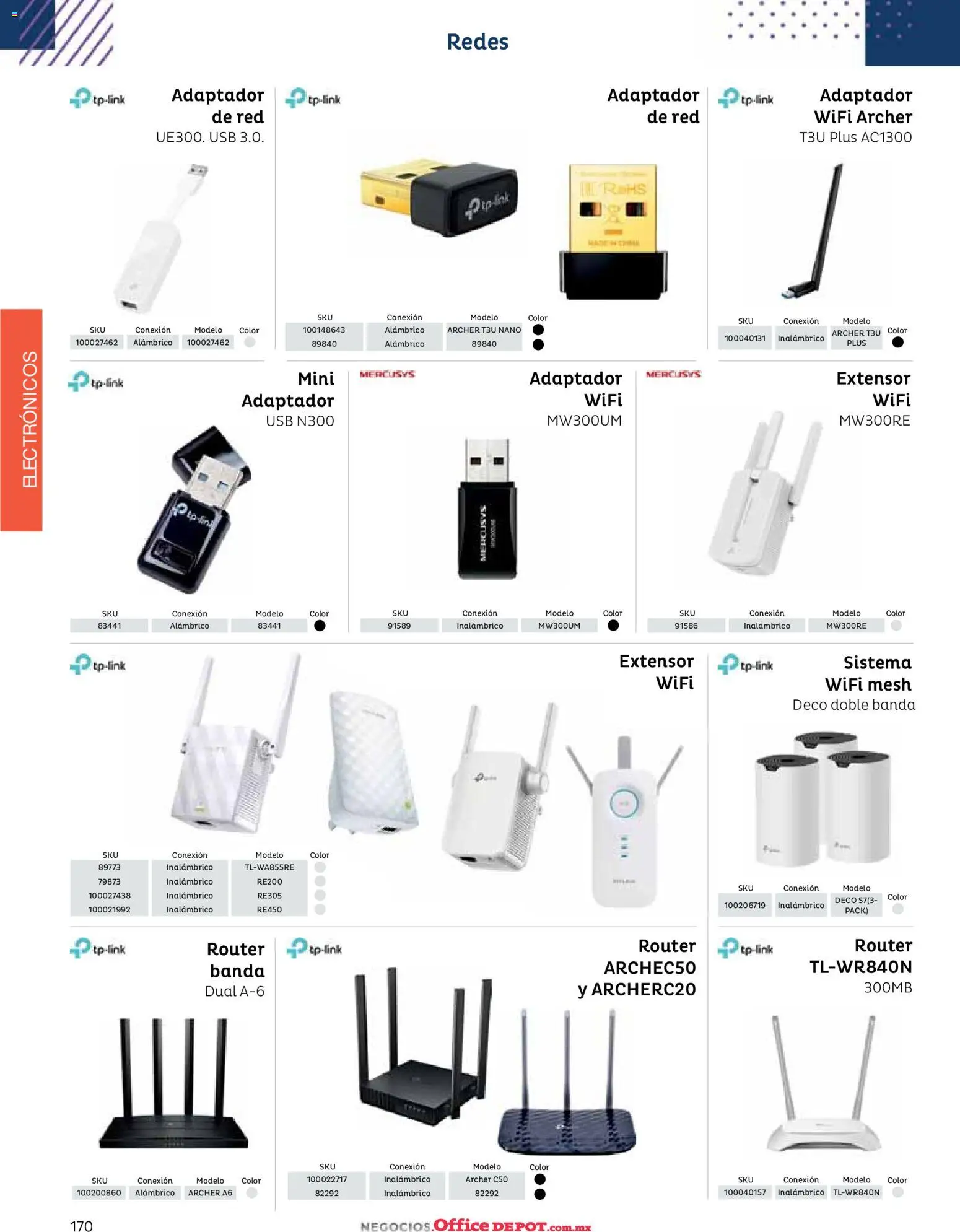 Nuevas ofertas de Office Depot válidas en toda la República Mexicana desde el 12/01/2026. ¡Encuentra las mejores ofertas en Office Depot catálogo 2026! | Página: 172 | Productos: Usb, Adaptador
