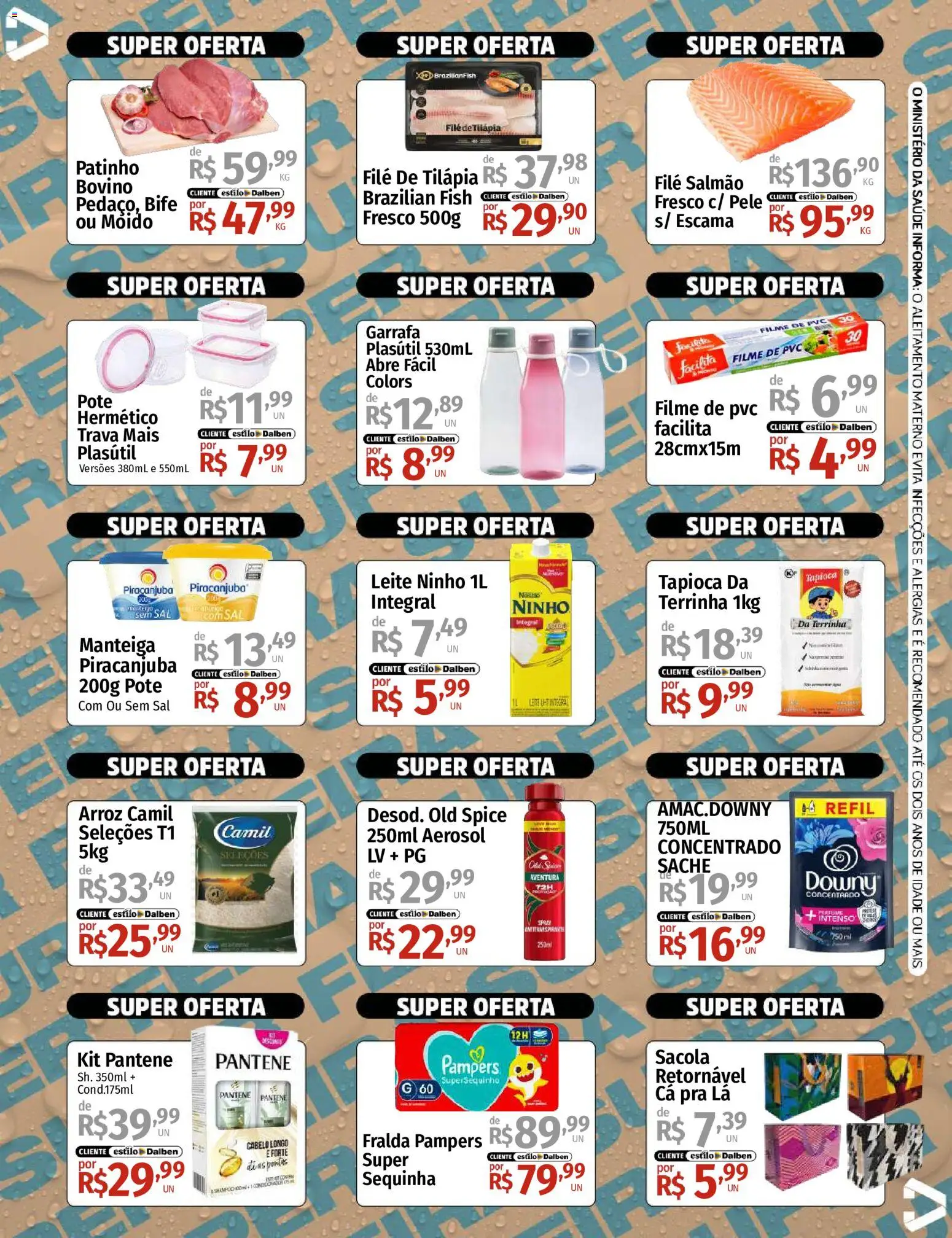 Supermercado Dalben Folheto - válido de 14/09/2026 | Página: 2 | Produtos: Fralda pampers, Perfume, Leite, Arroz