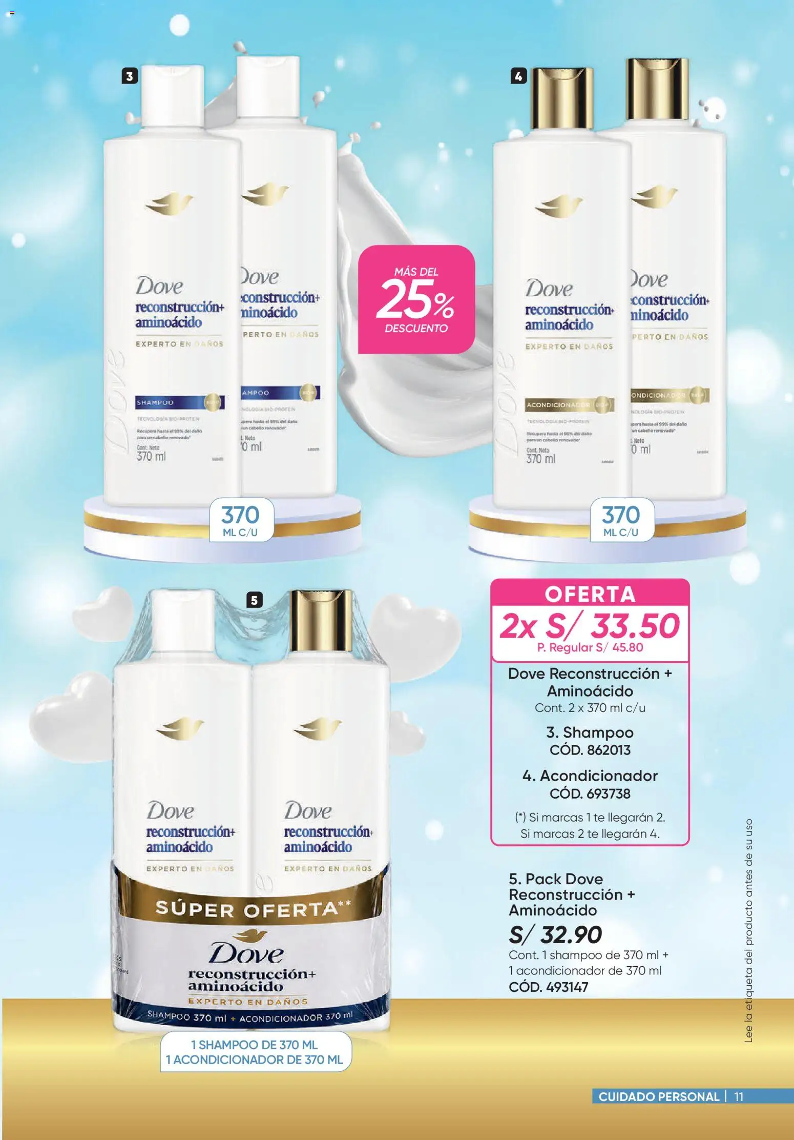 Catálogo Azzorti válido desde 14/08/2026 | Página: 11 | Productos: Shampoo, Acondicionador, Té