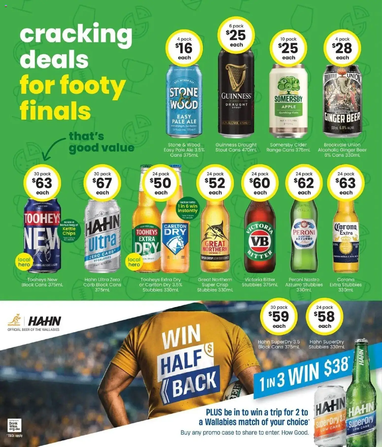 The Bottle-O - Good value booze for good value fans 14/09 - 14/09/2026 > weekly / monthly specials | Page: 3 | Products: Ginger, Case, Bag, Kettle