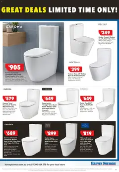 Preview of Harvey Norman June Bathroom - valid from 02.06.2026 | Page: 11 | Products: Toilet, Suite, Accessories, Clay