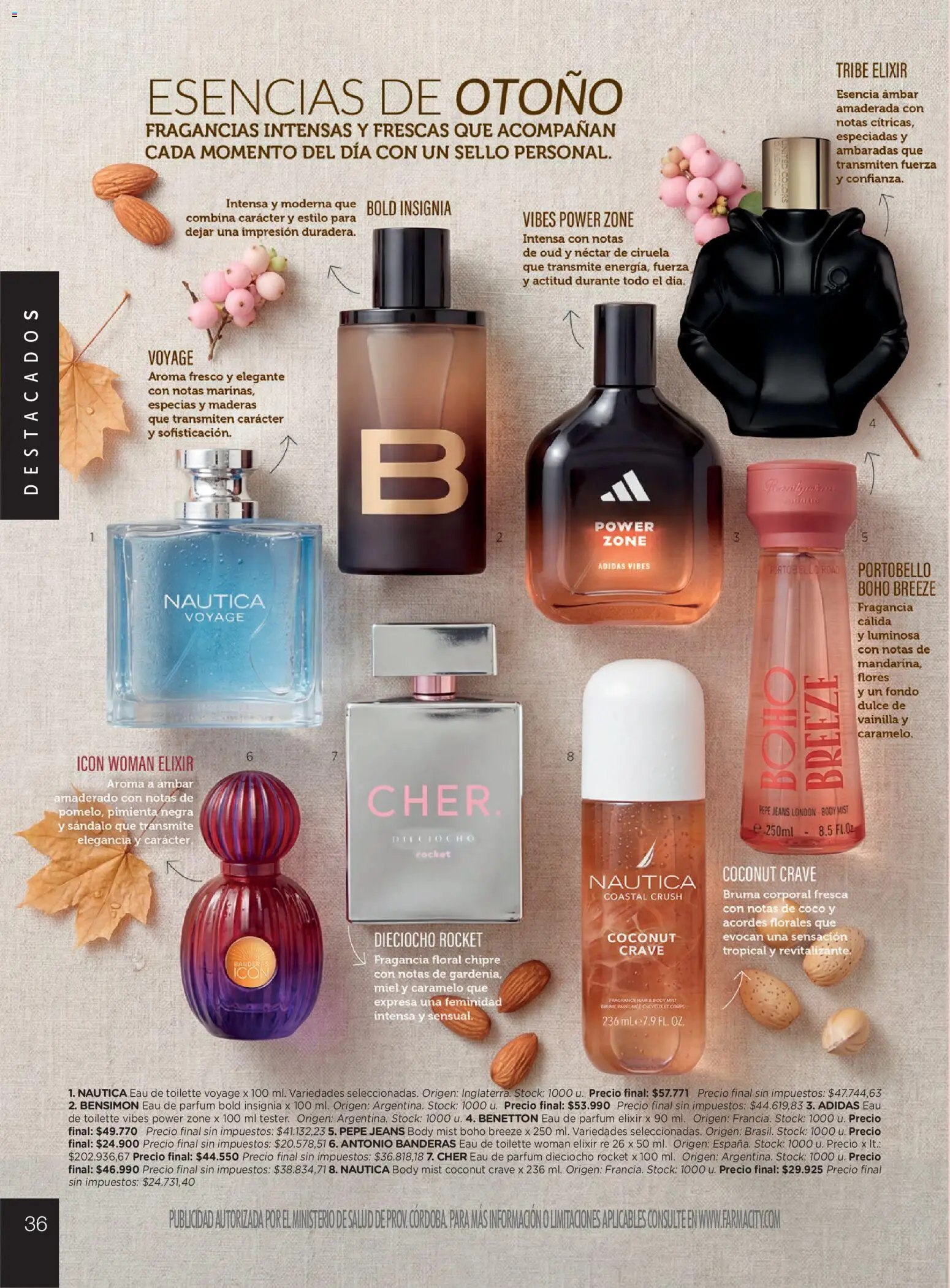 Farmacity catálogo │ válido desde el 30.04.2026 | Página: 36 | Productos: Body, Fragancia, Bruma, Esencias
