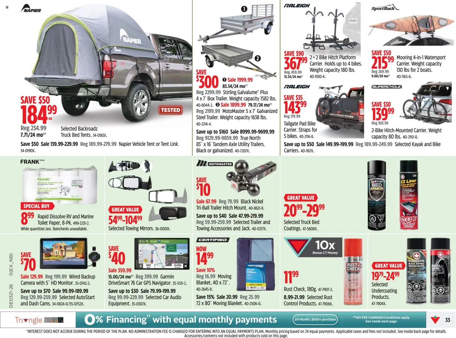 Canadian Tire flyer valid from 21.05.2026 | Page: 33 | Products: Audio, Camera, Bed, Box