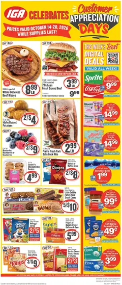 Preview of IGA weekly ads valid from 10/14/2026