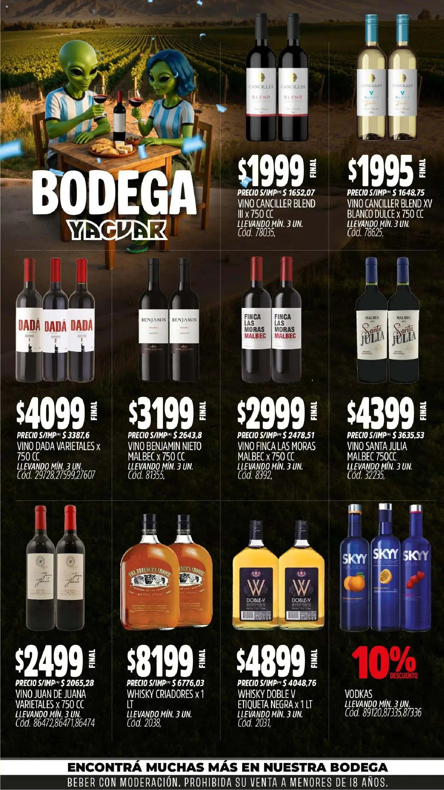 Yaguar - Oferta Semanal Córdoba │ válido desde el 29/06/2026 | Página: 5 | Productos: Whisky, Vino