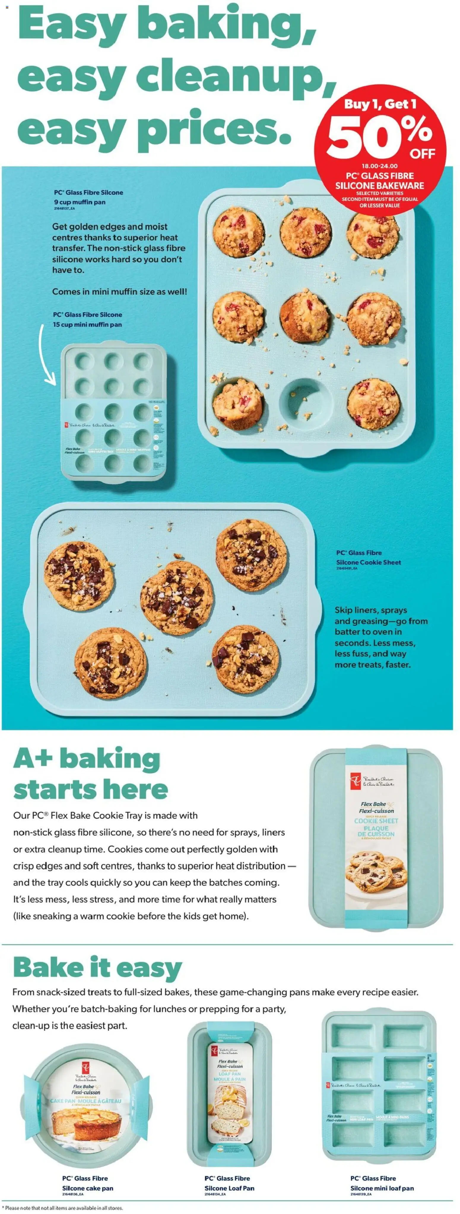 Real Canadian Superstore flyer valid from Sep 24, 2026 | Page: 35 | Products: Cookies, PC, Oven, Cake