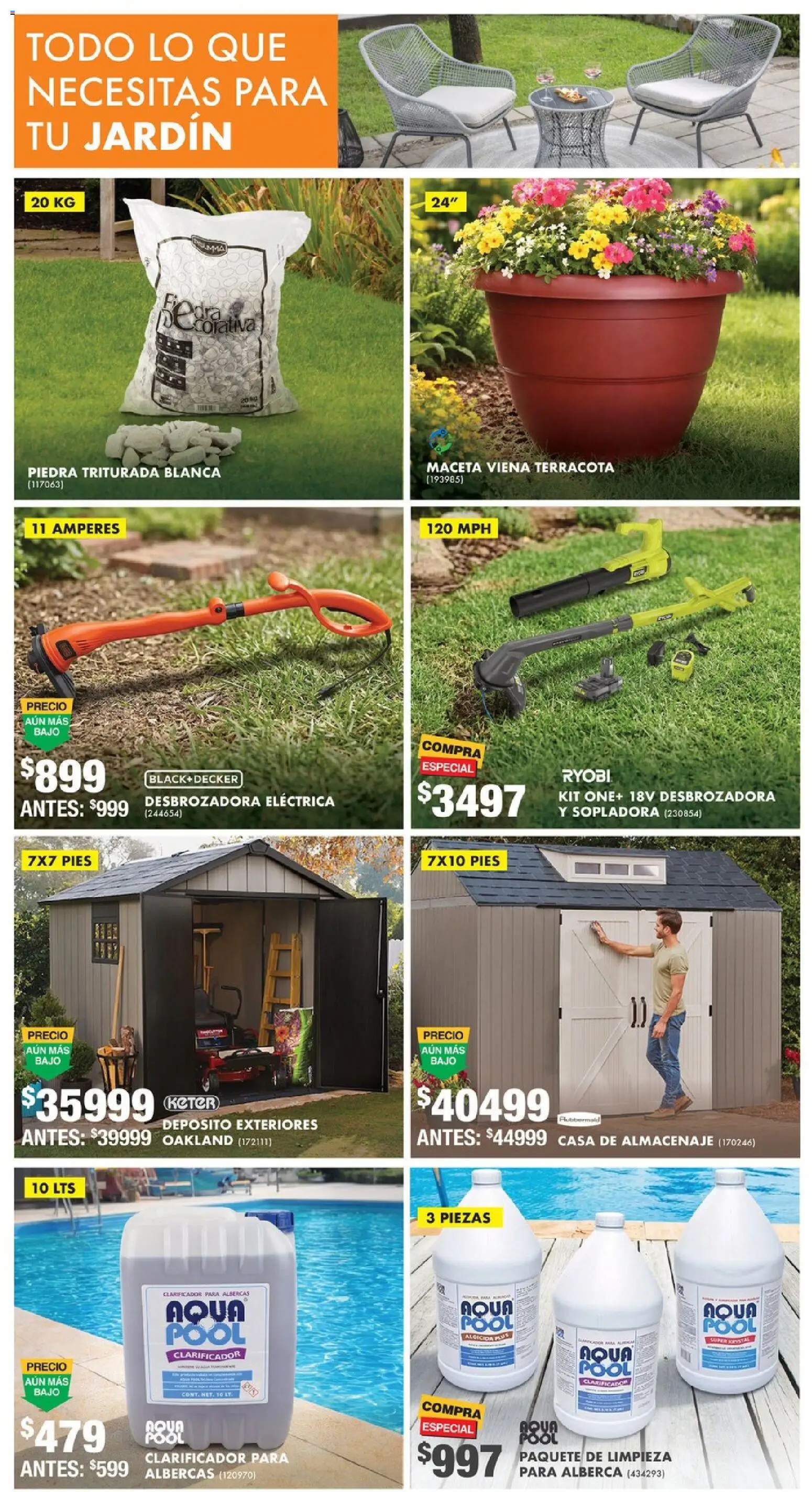 Nuevas ofertas de Home Depot válidas en toda la República Mexicana desde el 14.05.2026. ¡Encuentra las mejores ofertas en Home Depot catálogo! | Página: 13 | Productos: Maceta