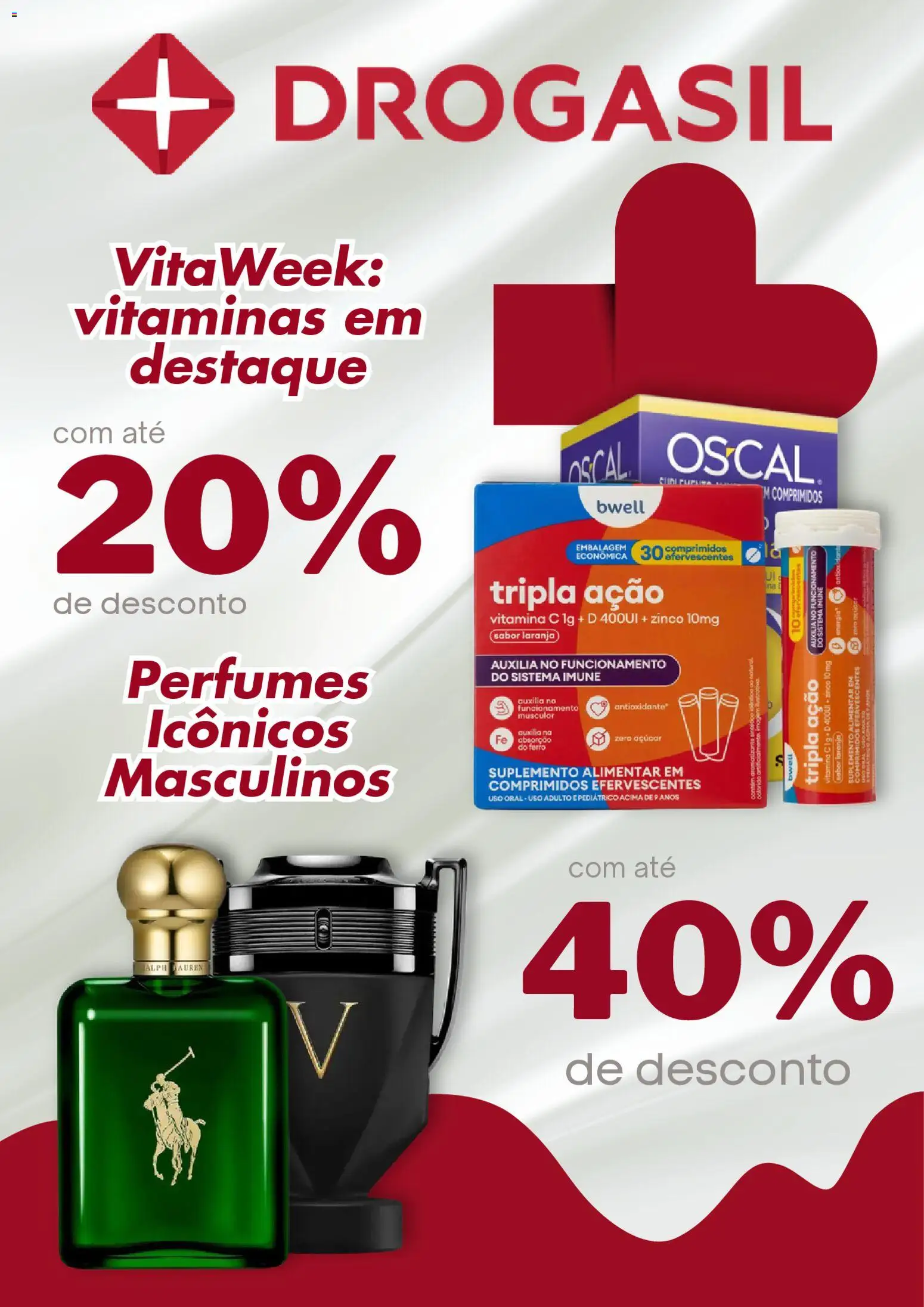 Drogasil Folheto - válido de 07/09/2026 | Página: 1 | Produtos: Ferro, Perfumes, Açúcar, Vitamina c