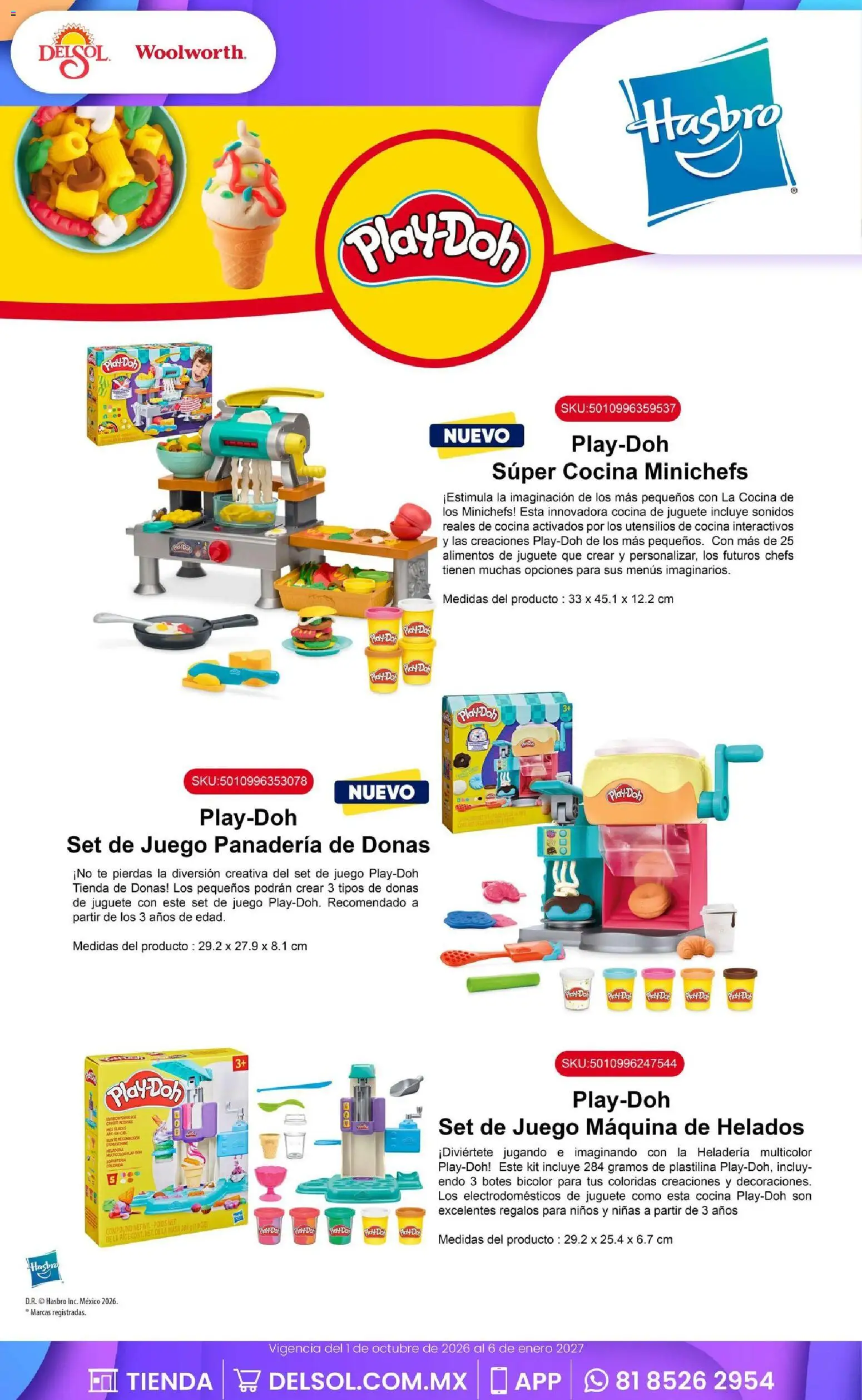 Nuevas ofertas de Del Sol y Woolworth válidas en toda la República Mexicana desde el 01/10/2026. ¡Encuentra las mejores ofertas en Del Sol y Woolworth catálogo El Castillo del Juguete! | Página: 22 | Productos: Juego, Cocina, Panadería, Té