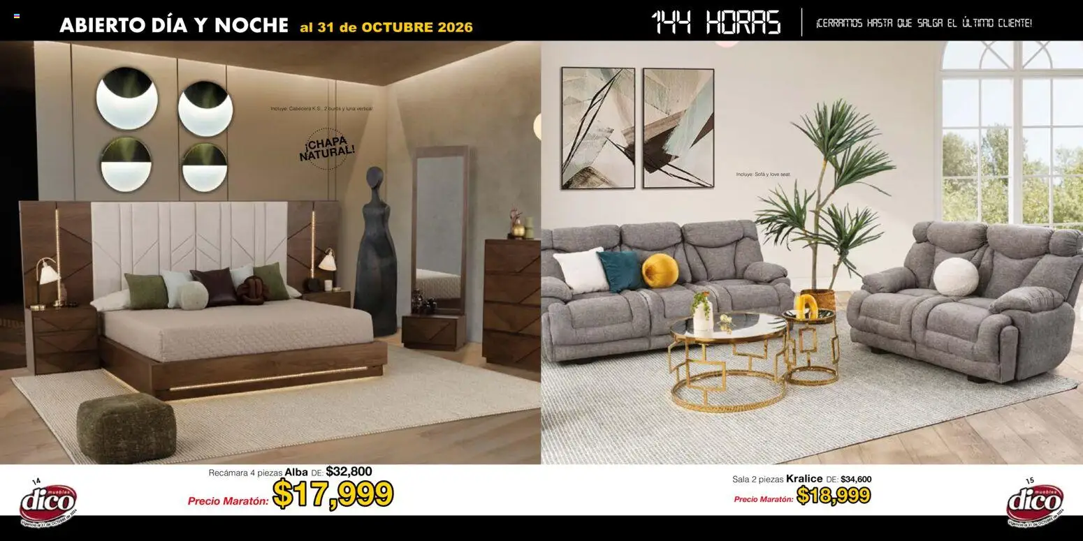 Nuevas ofertas de Muebles Dico válidas en toda la República Mexicana desde el 22/01/2026. ¡Encuentra las mejores ofertas en Muebles Dico catálogo! | Página: 8