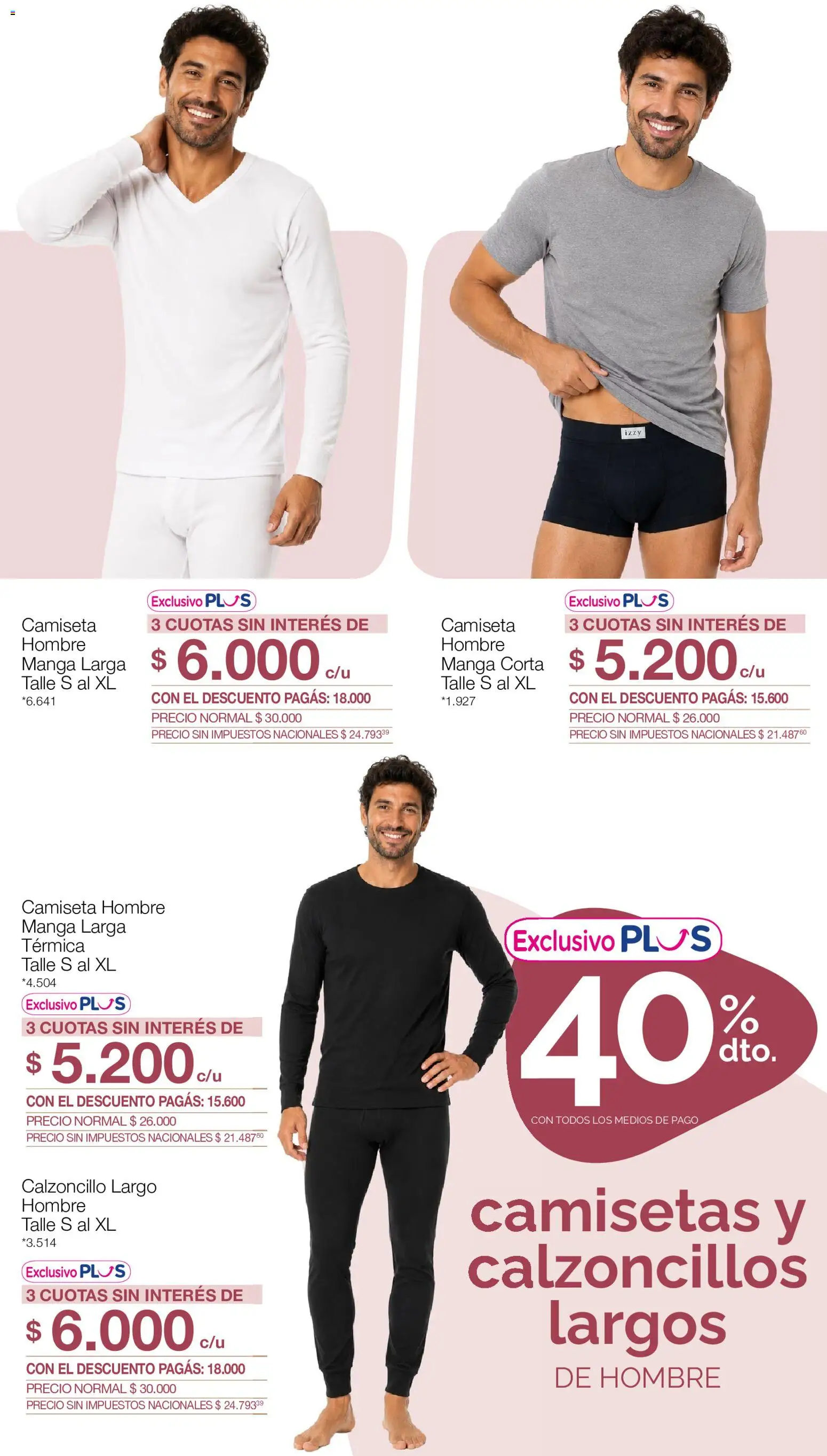 La Anonima catálogo Especial Modo Relax │ válido desde el 25/06/2026 | Página: 13 | Productos: Calzoncillo, Manga, Camiseta, Térmica