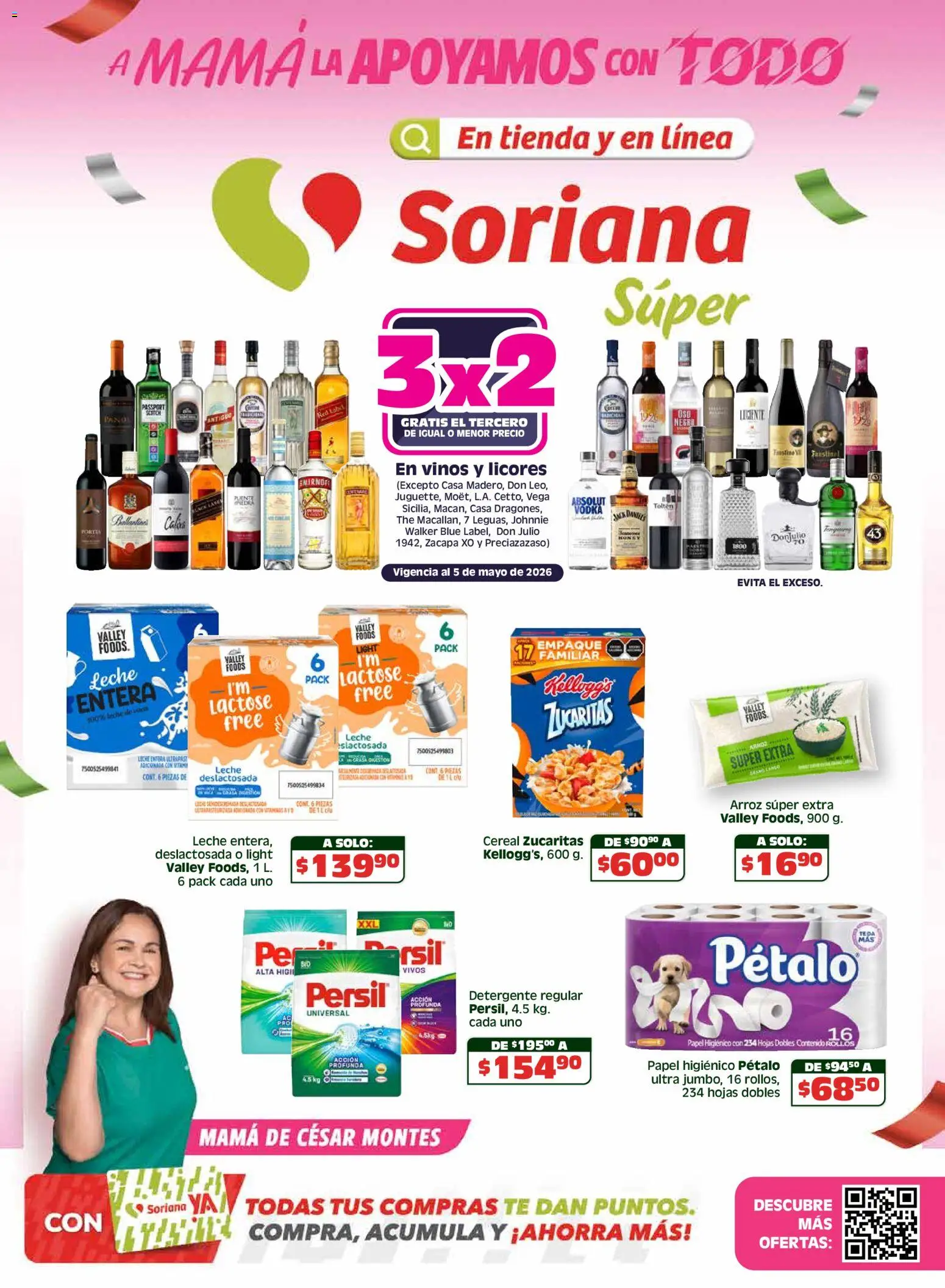 Nuevas ofertas de Soriana válidas en toda la República Mexicana desde el 30.04.2026. ¡Encuentra las mejores ofertas en Soriana Apoyamos con todo Súper Nacional! | Página: 1