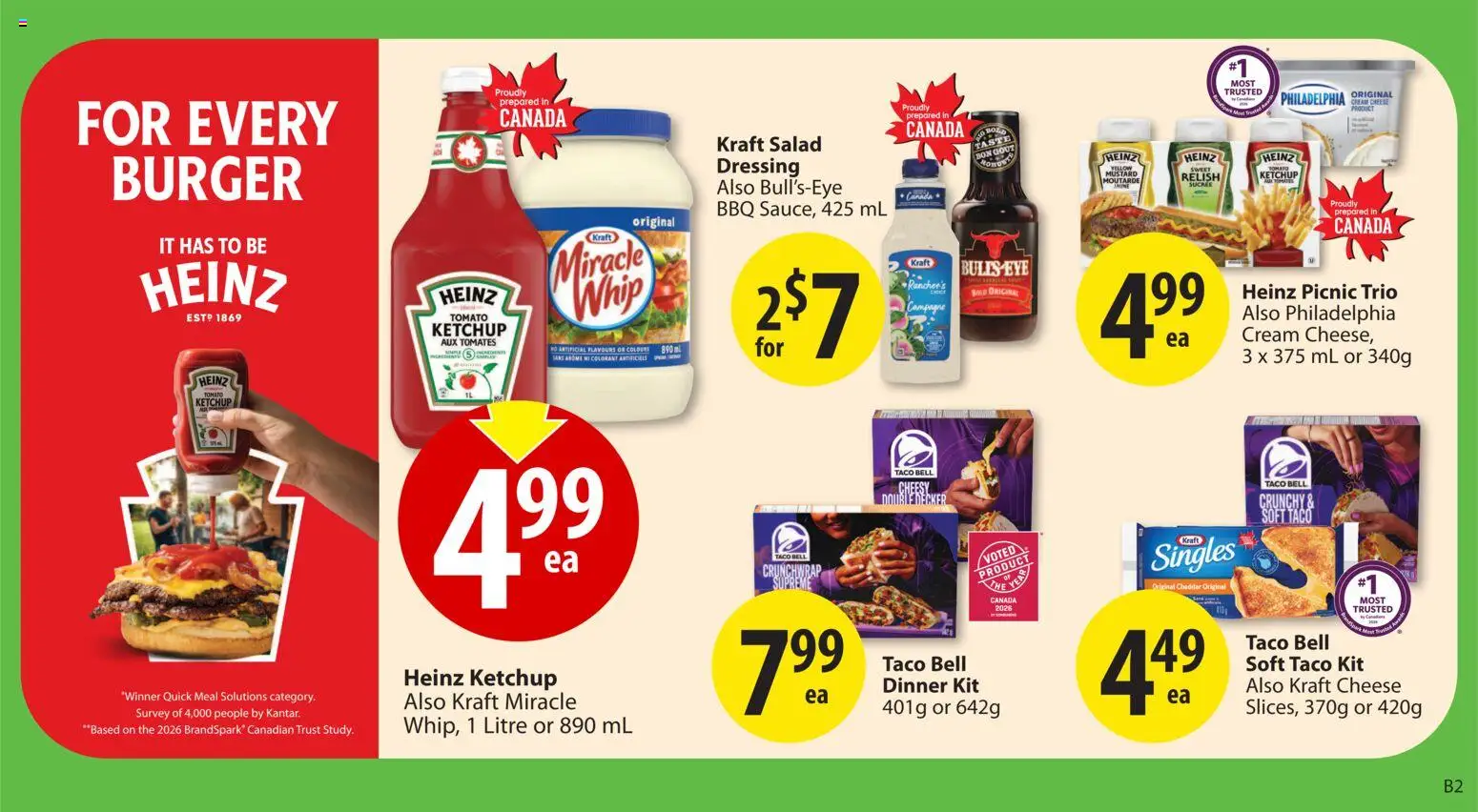 Save on foods flyer valid from 04.06.2026 | Page: 16 | Products: Ketchup, Cream, Salad, Cheese