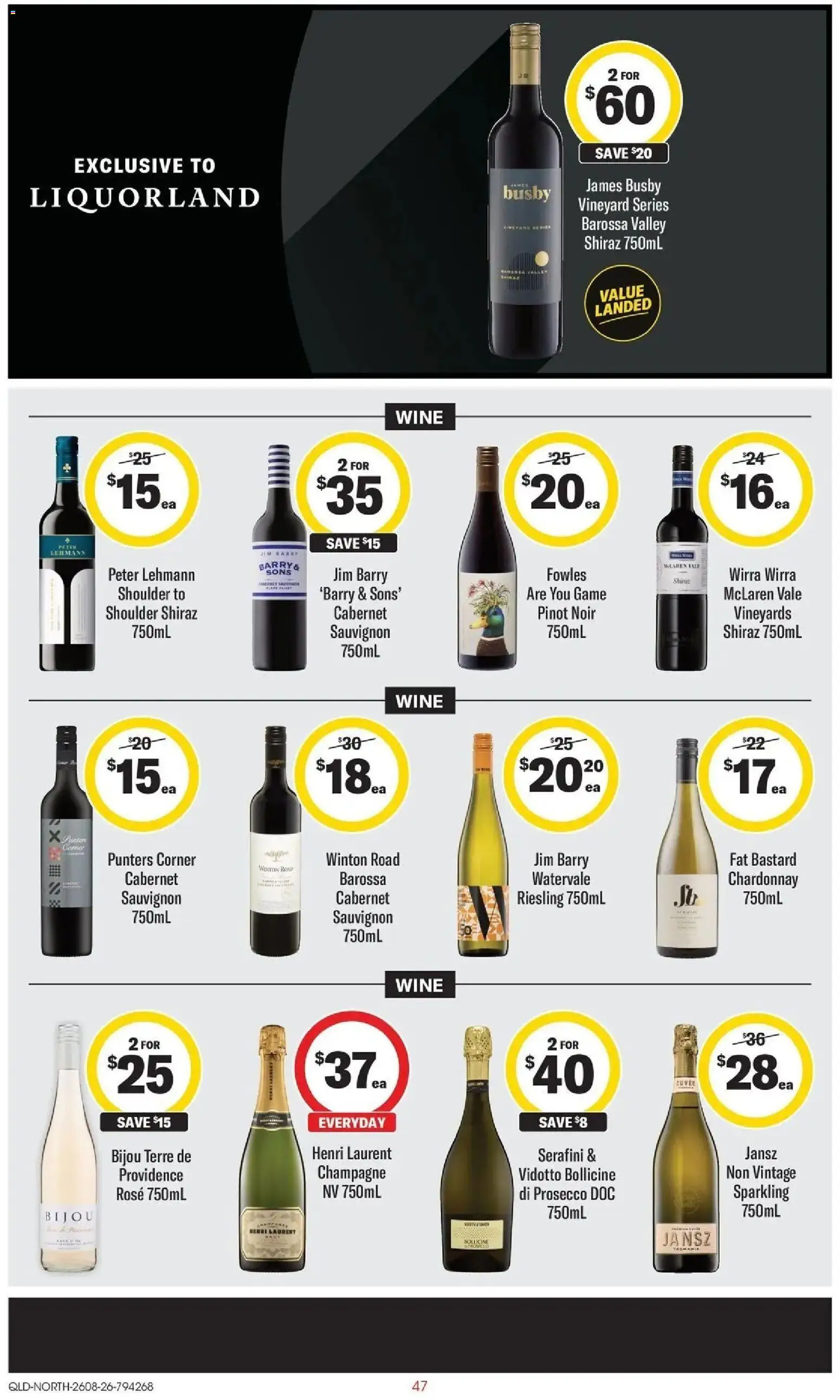 ﻿Coles catalogue valid from 26/08/2026 > Online Australia | Page: 47 | Products: Wine, Red wine, White wine, Rose wine