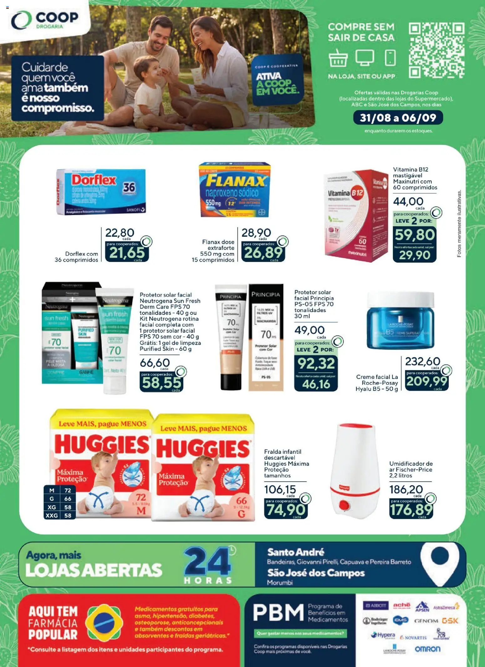 Coop Folheto - válido de 31/08/2026 | Página: 1 | Produtos: Gel de limpeza, Creme, Sal, Umidificador