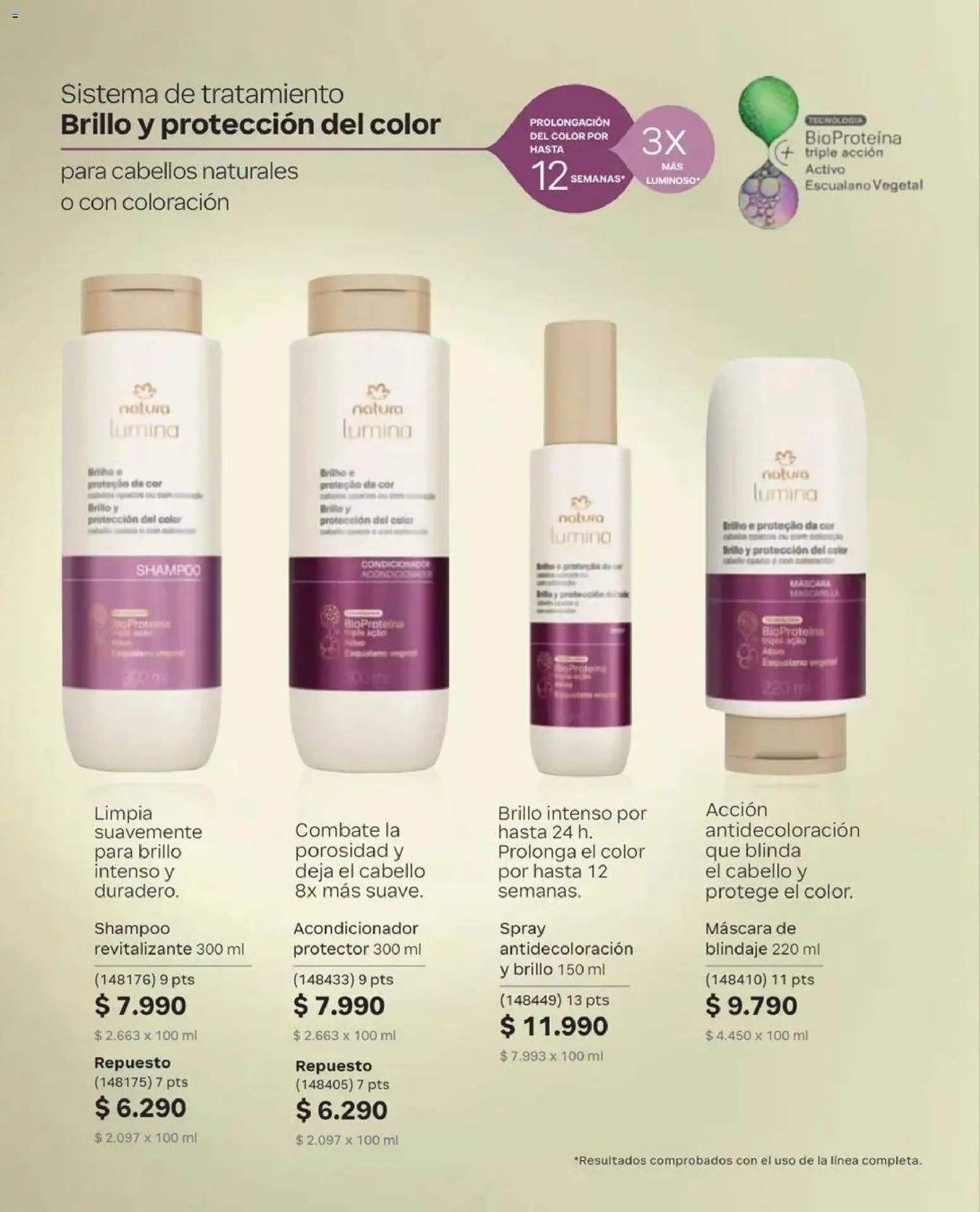 Natura catálogo │ válido desde el 31.08.2026 | Página: 125 | Productos: Brillo, Máscara, Acondicionador, Shampoo