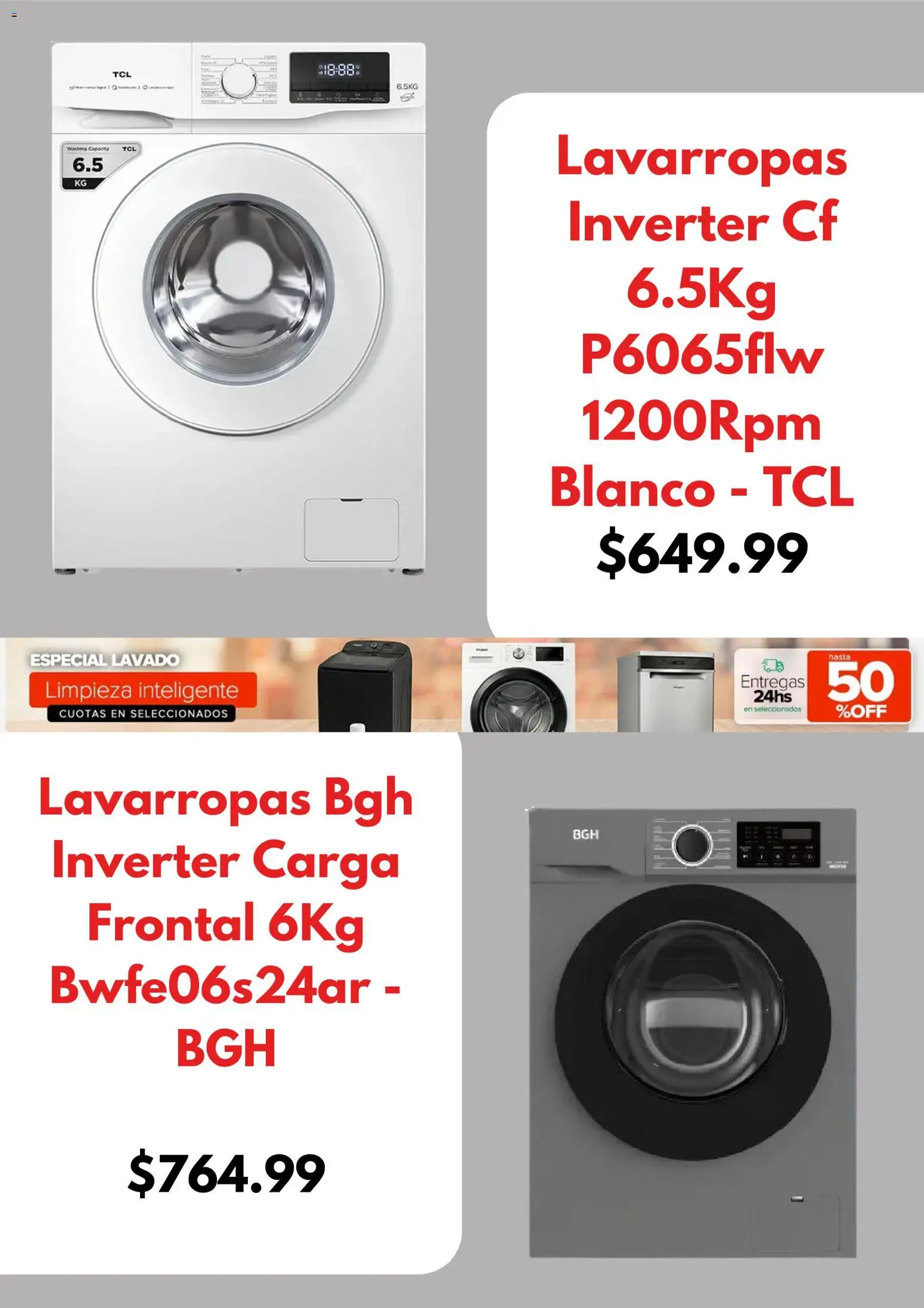 Megatone catálogo │ válido desde el 01/10/2026 | Página: 4 | Productos: Lavarropas