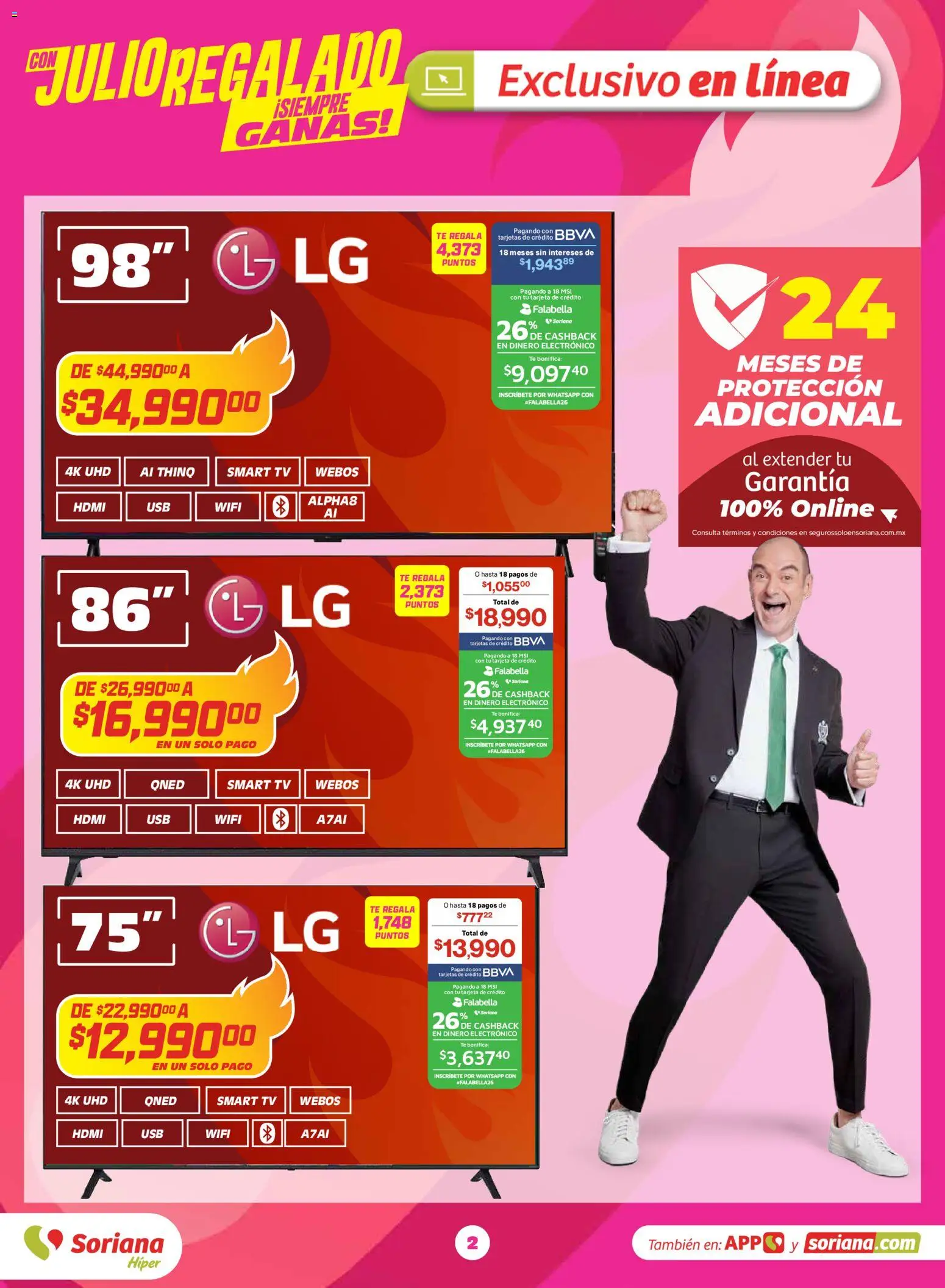Nuevas ofertas de Soriana válidas en toda la República Mexicana desde el 03.06.2026. ¡Encuentra las mejores ofertas en Soriana Con Julio Regalado siempre ganas Híper Nacional! | Página: 2 | Productos: Té