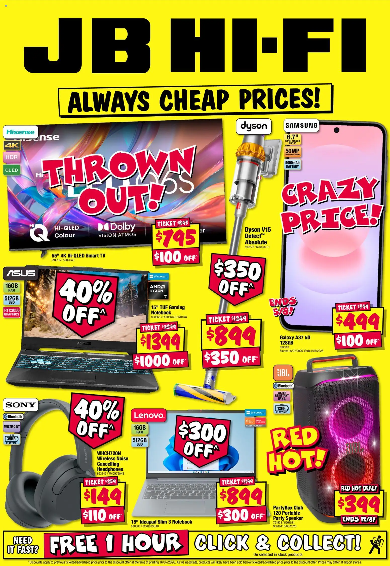 JB Hi-Fi catalogue - valid from 30/07/2026 | Page: 32 | Products: Battery, Notebook, Tv, Portable