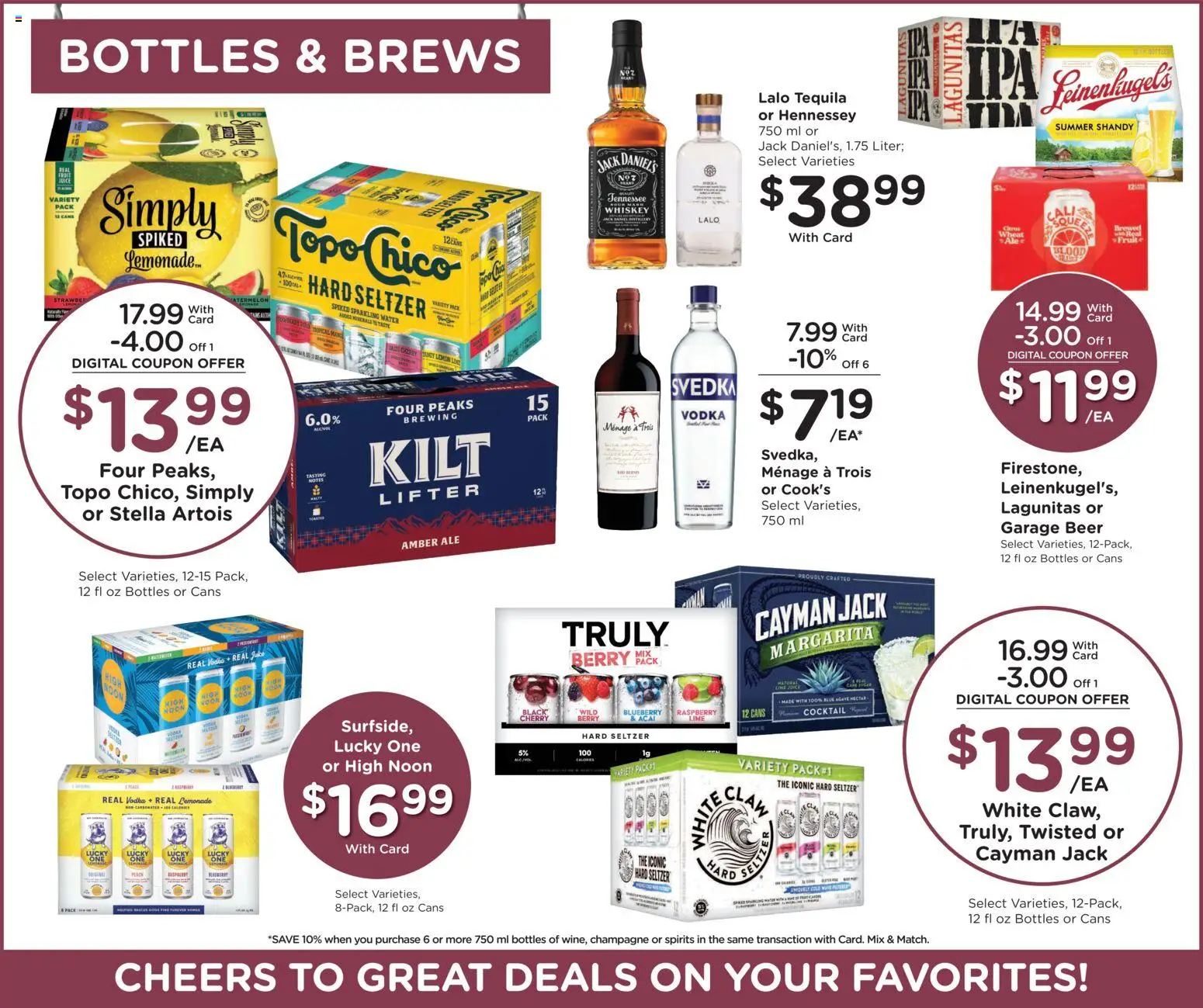 Fry's Food Weekly Ad - valid from 10.06.2026 | Page: 12 | Products: Juice, Beer, Water, Lemon