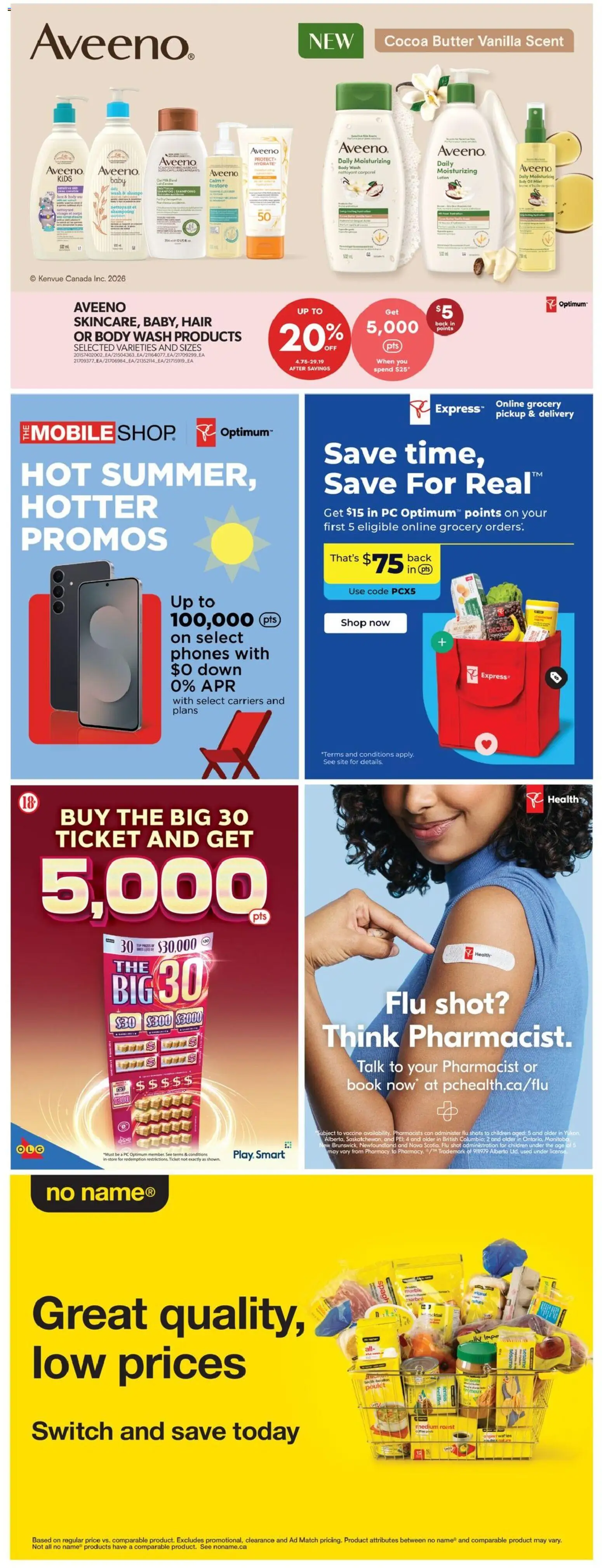 Real Canadian Superstore flyer valid from Jul 23, 2026 | Page: 38 | Products: PC, Cocoa, Vanilla, Butter