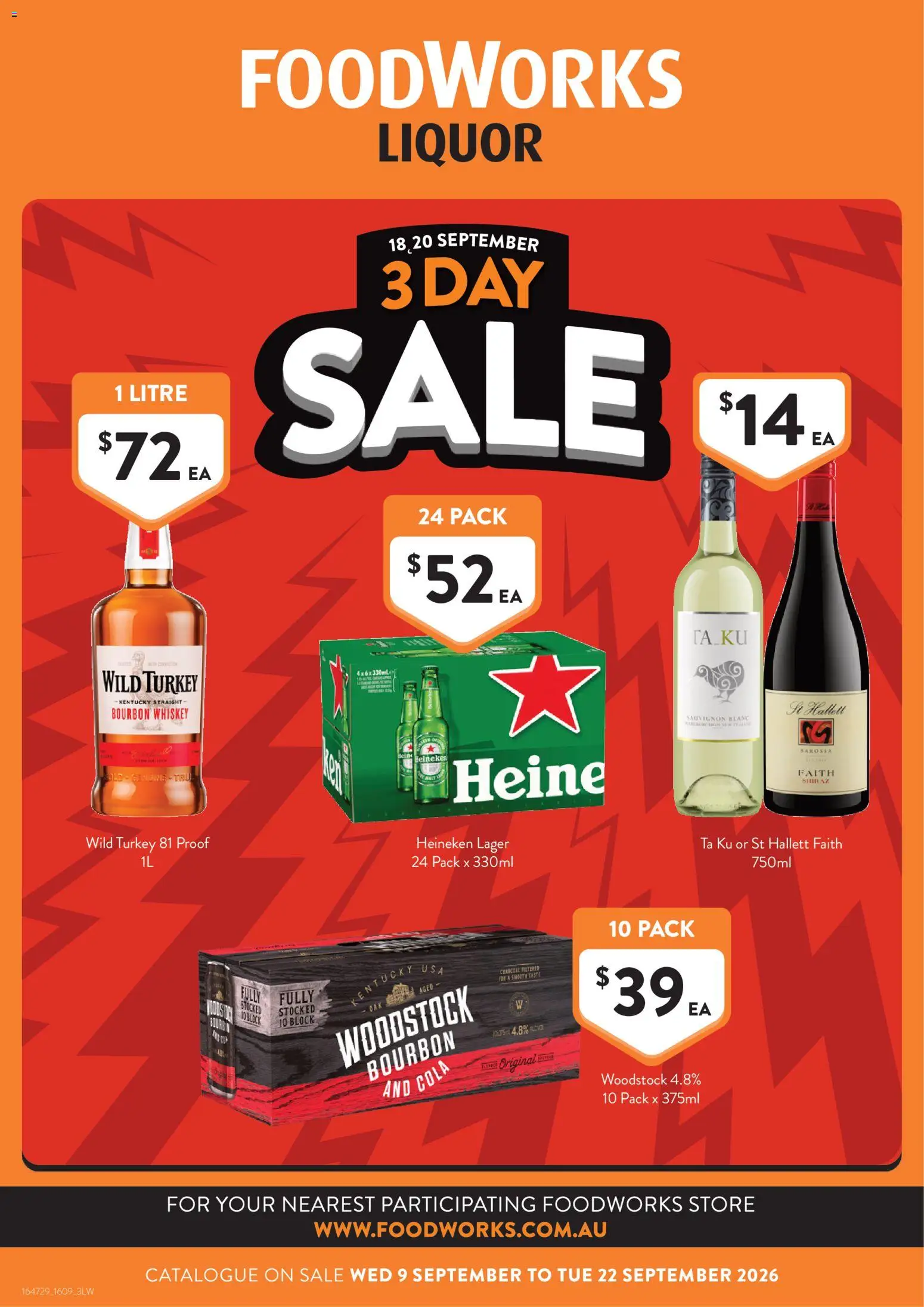Foodworks catalogue - valid from 16/09/2026 | Page: 15 | Products: Bourbon, Whiskey, Turkey, Charcoal